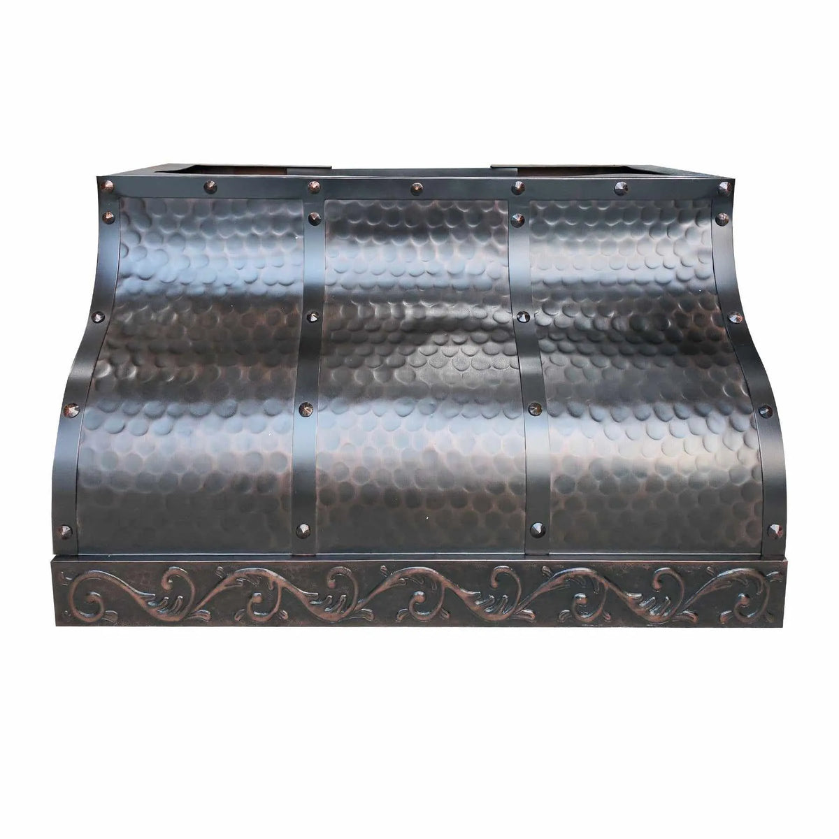 Fobest Custom Copper Range Hood with Dark Antique Finish FCP-202-Copper Range Hood-Fobest