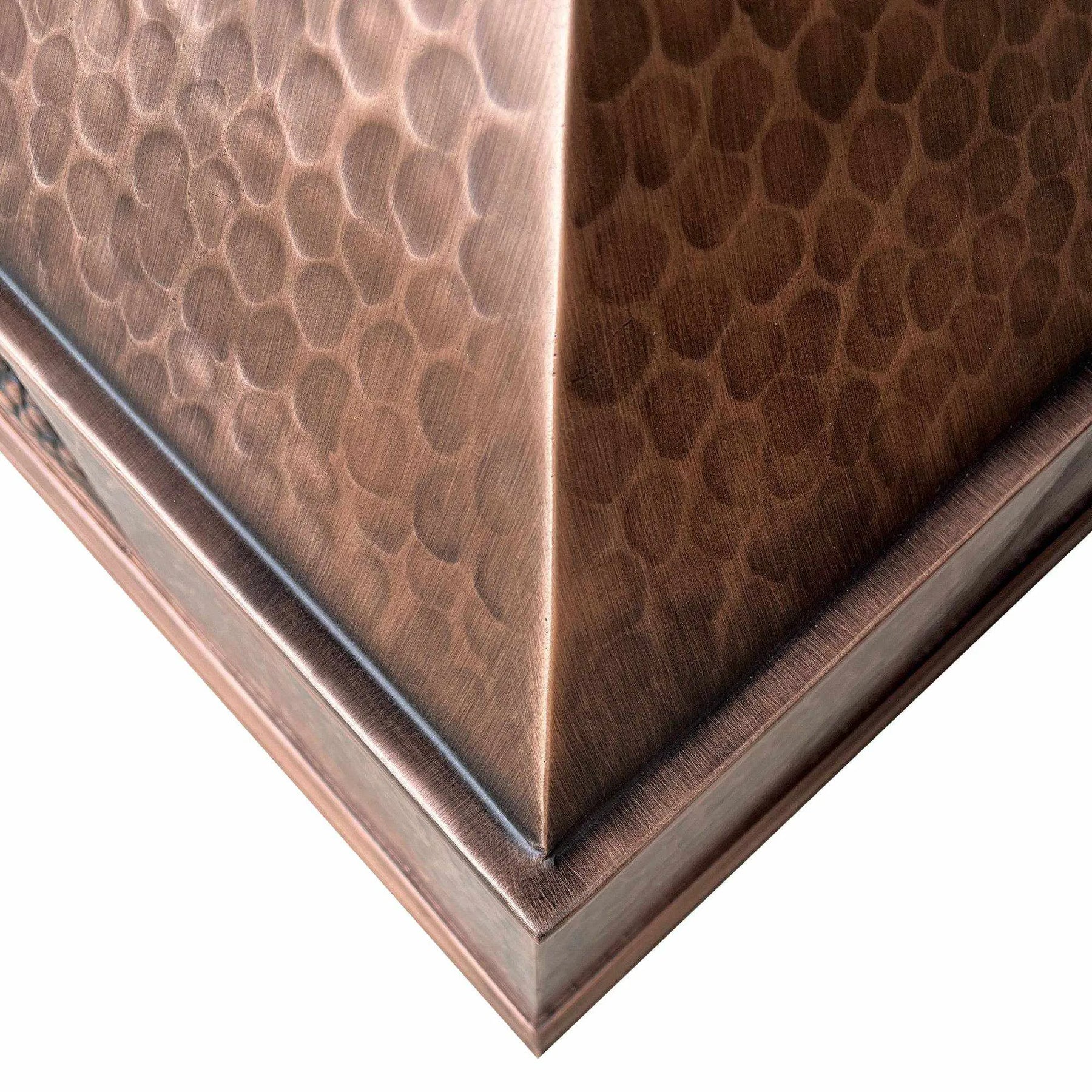 Fobest Custom Copper Range Hood with Dark Straps FCP-5-Copper Range Hood-Fobest
