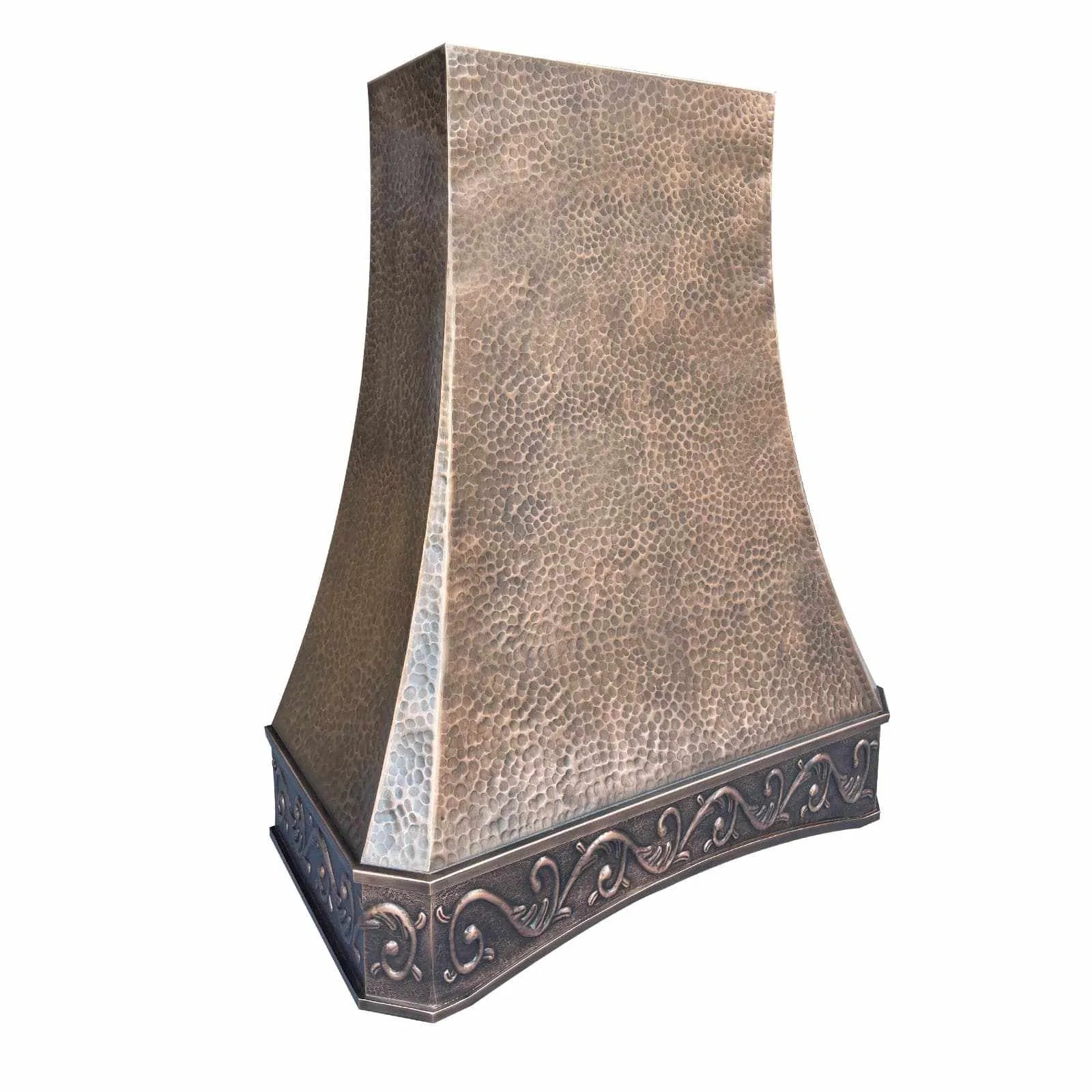 Fobest Custom Copper Range Hood with Farmhouse Bottom Arched Design FCP-91-Copper Range Hood-Fobest