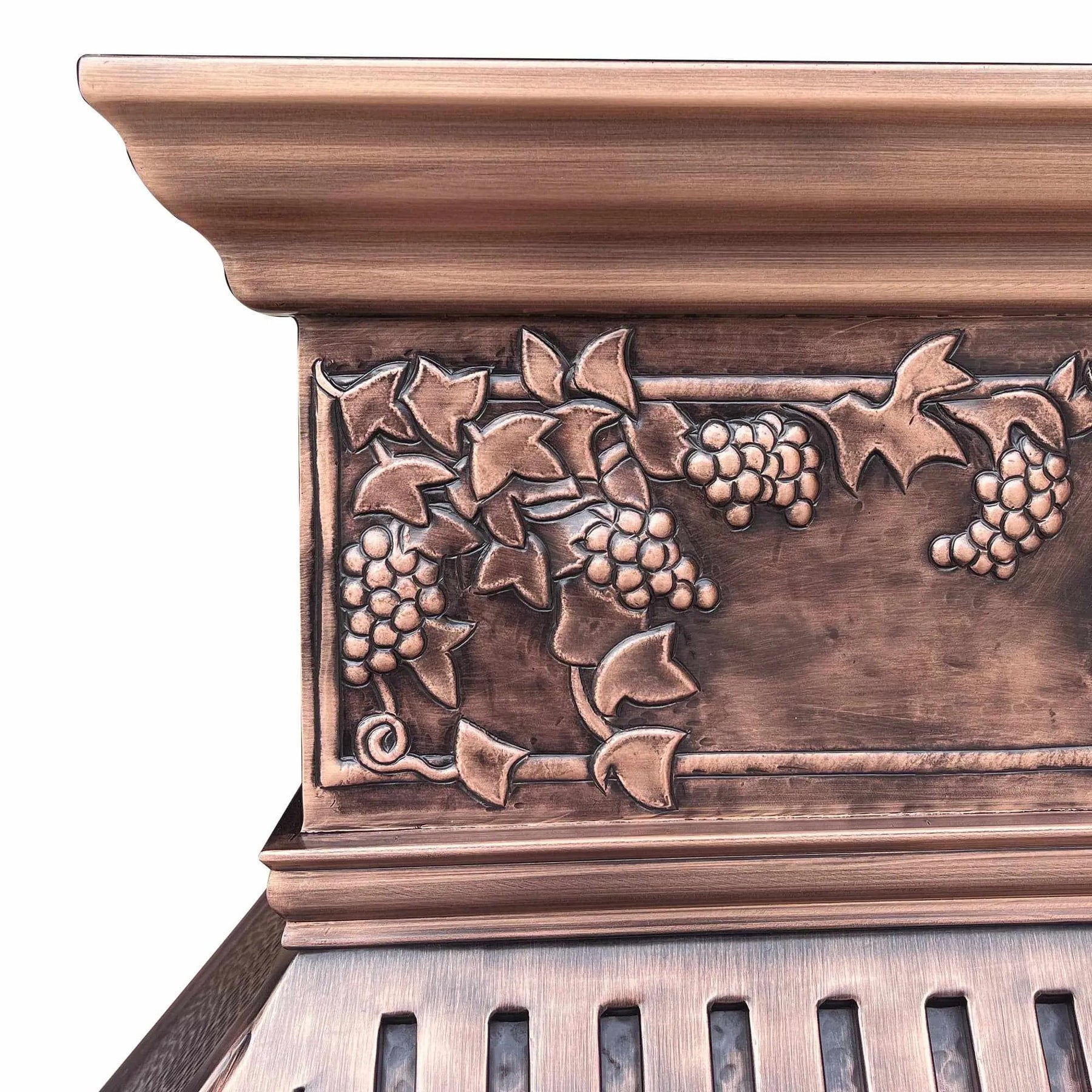 Fobest Custom Copper Range Hood with Grapes Pattern FCP-62-Copper Range Hood-Fobest