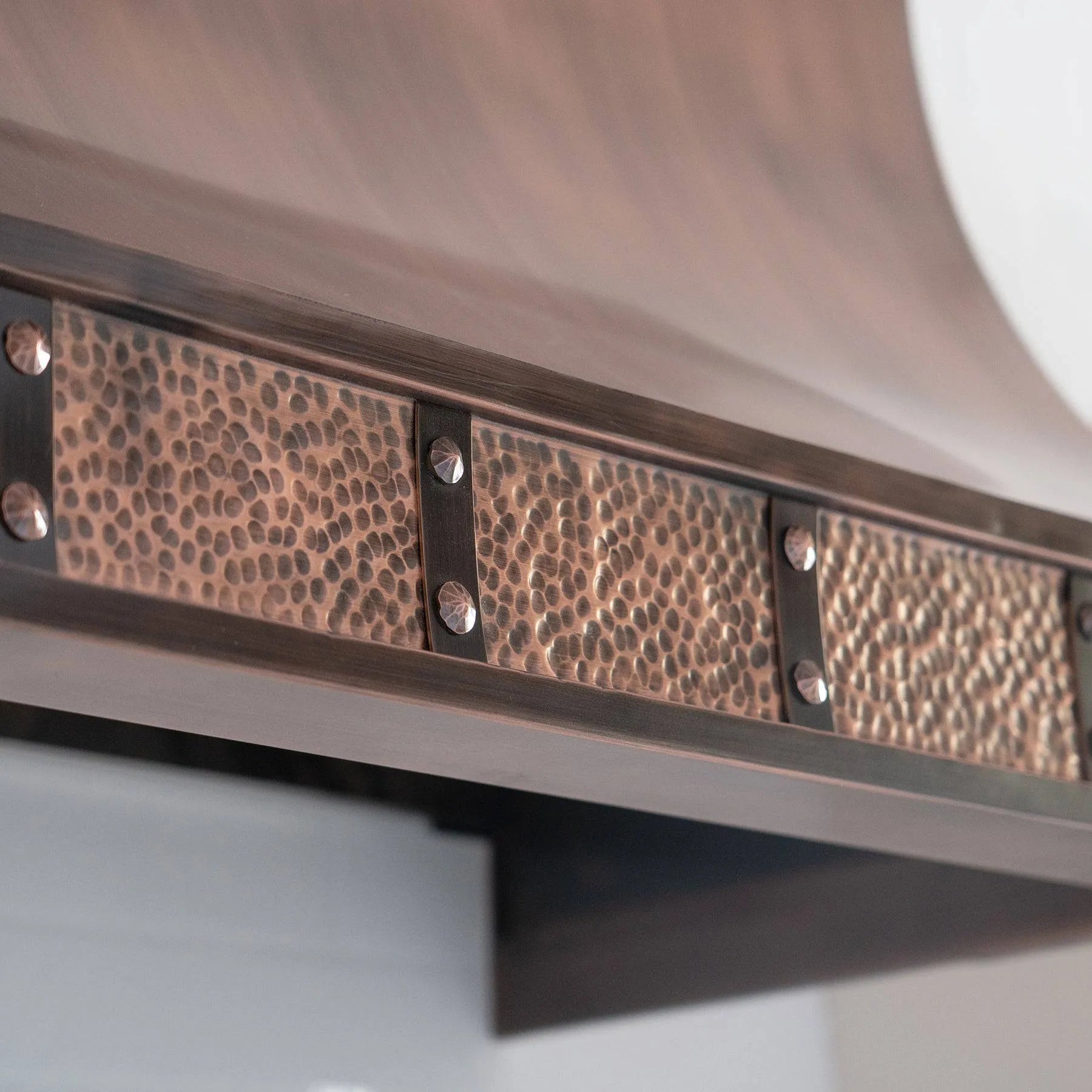 Fobest Custom Copper Range Hood with Sloped Design FCP-100-Copper Range Hood-Fobest