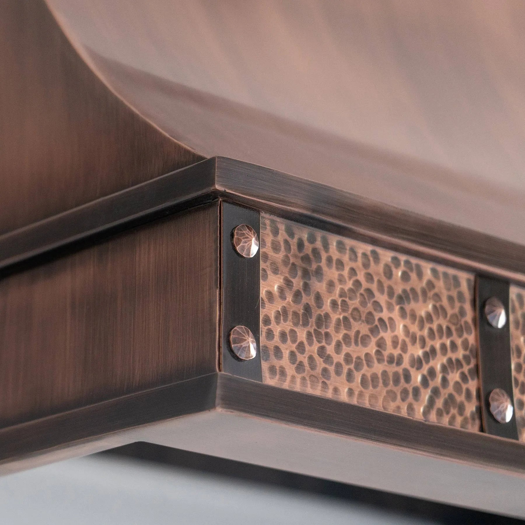 Fobest Custom Copper Range Hood with Sloped Design FCP-100-Copper Range Hood-Fobest