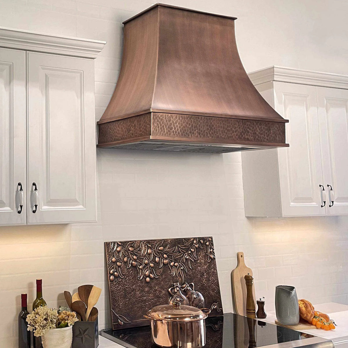 Fobest Custom Copper Range Hood with Smooth Texture FCP-49-Copper Range Hood-Fobest