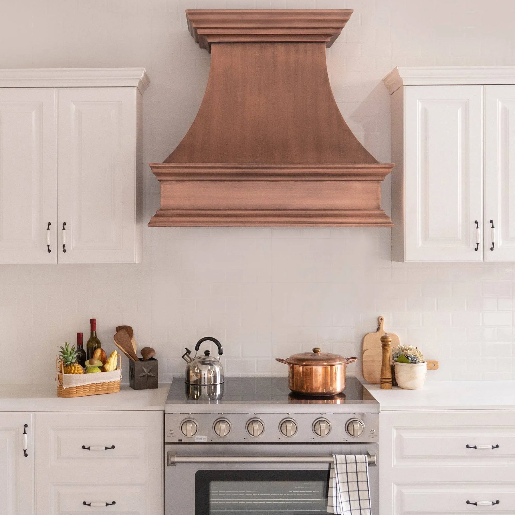 Fobest Custom Copper Range Hood with Vintage Design FCP-36-Copper Range Hood-Fobest