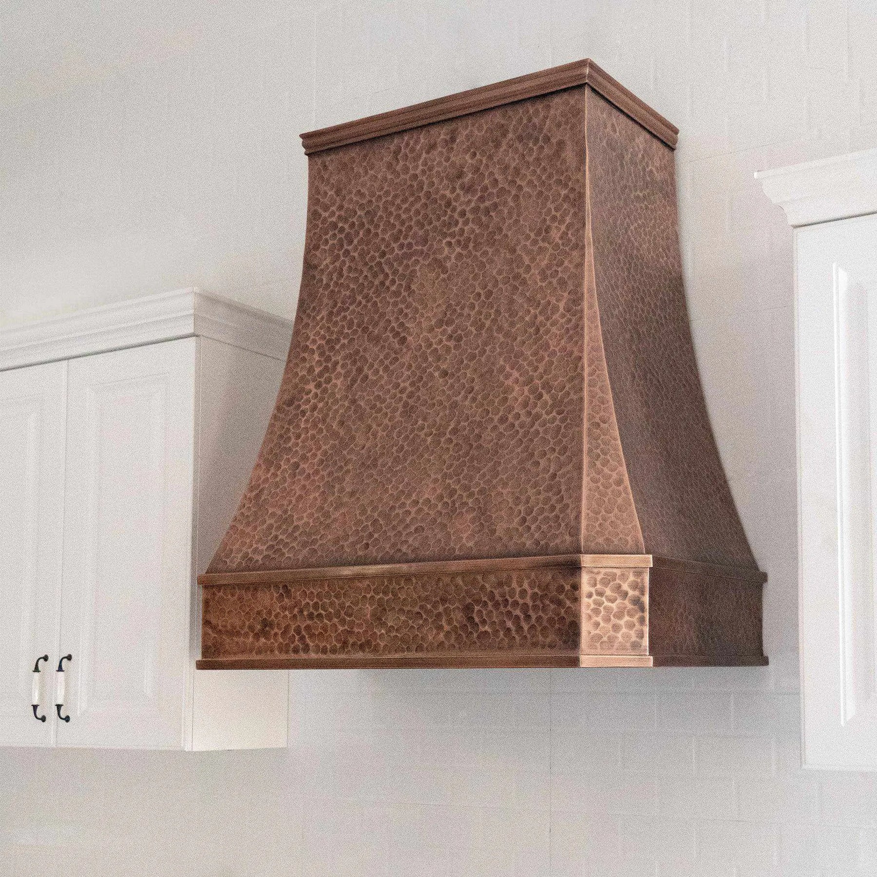 Fobest Custom Copper Stove Hood with Artisan Crown FCP-65-Copper Range Hood-Fobest