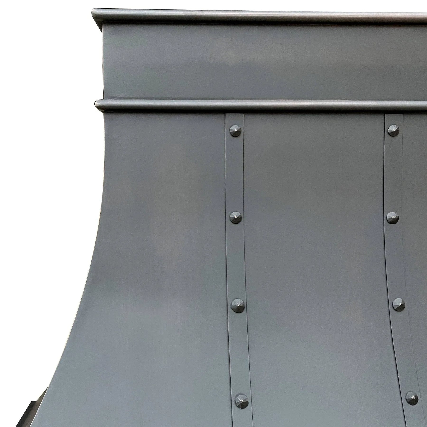 Fobest Custom Copper Stove Hood with Copper Straps FCP-80-Copper Range Hood-Fobest