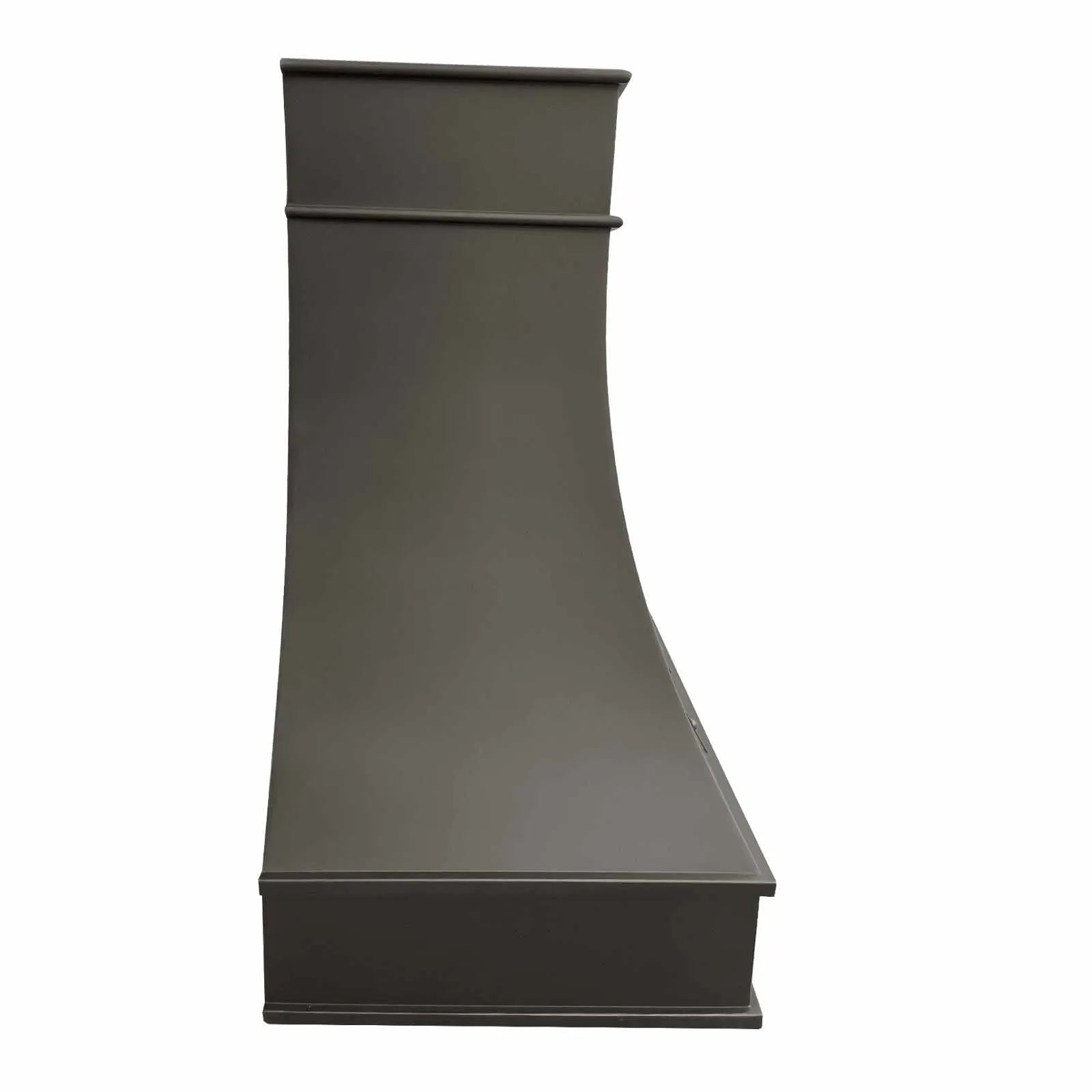 Fobest Custom Copper Stove Hood with Copper Straps FCP-80-Copper Range Hood-Fobest