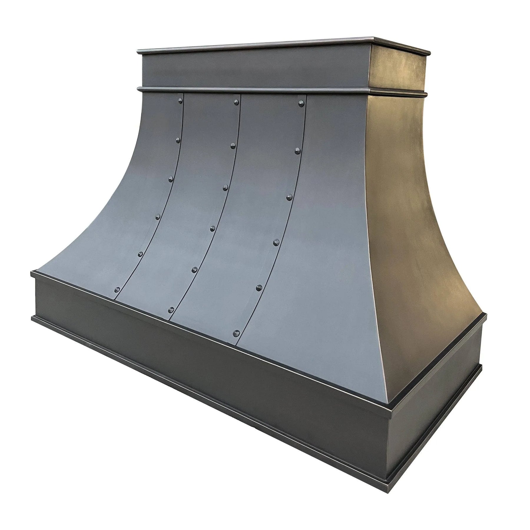 Fobest Custom Copper Stove Hood with Copper Straps FCP-80-Copper Range Hood-Fobest