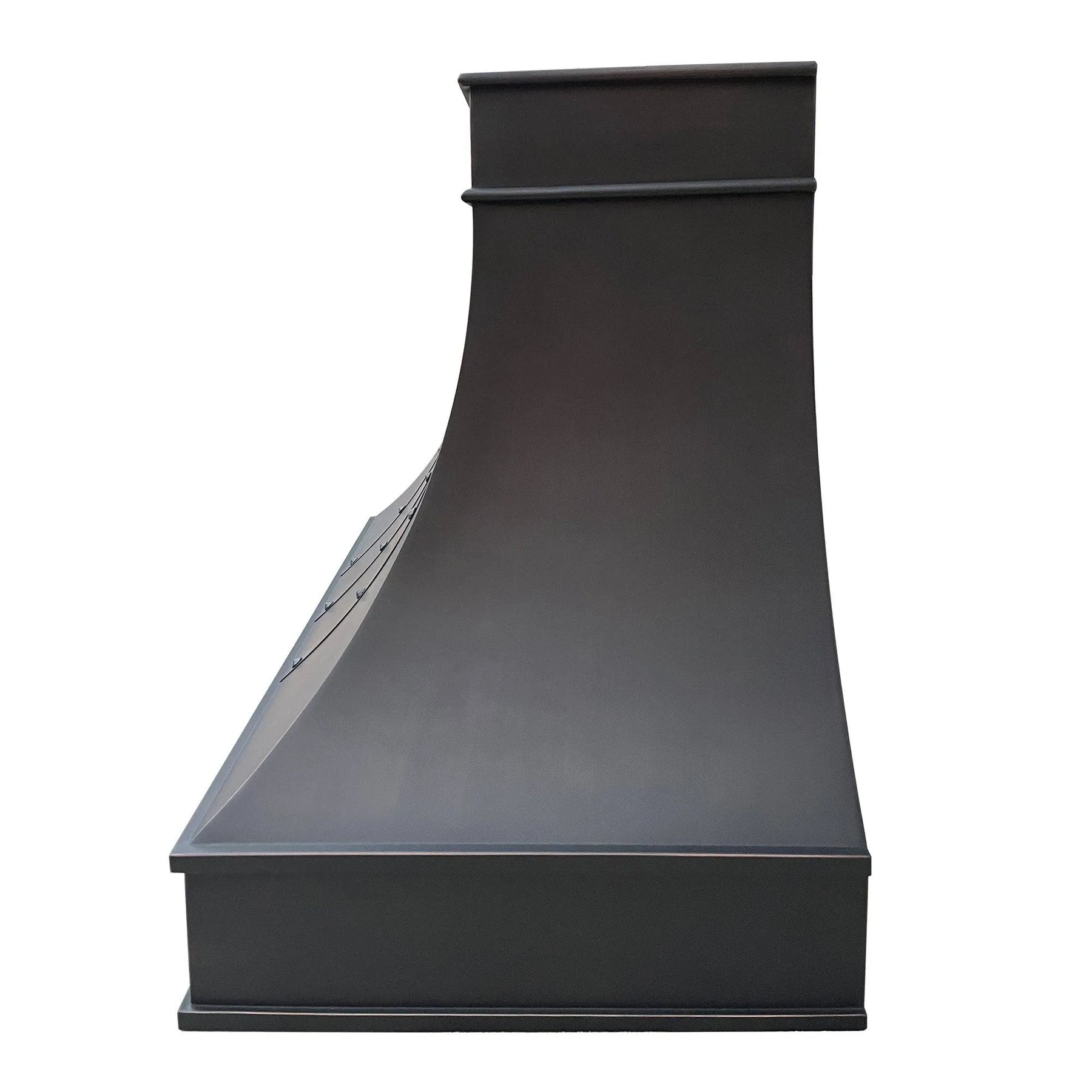 Fobest Custom Copper Stove Hood with Copper Straps FCP-80-Copper Range Hood-Fobest