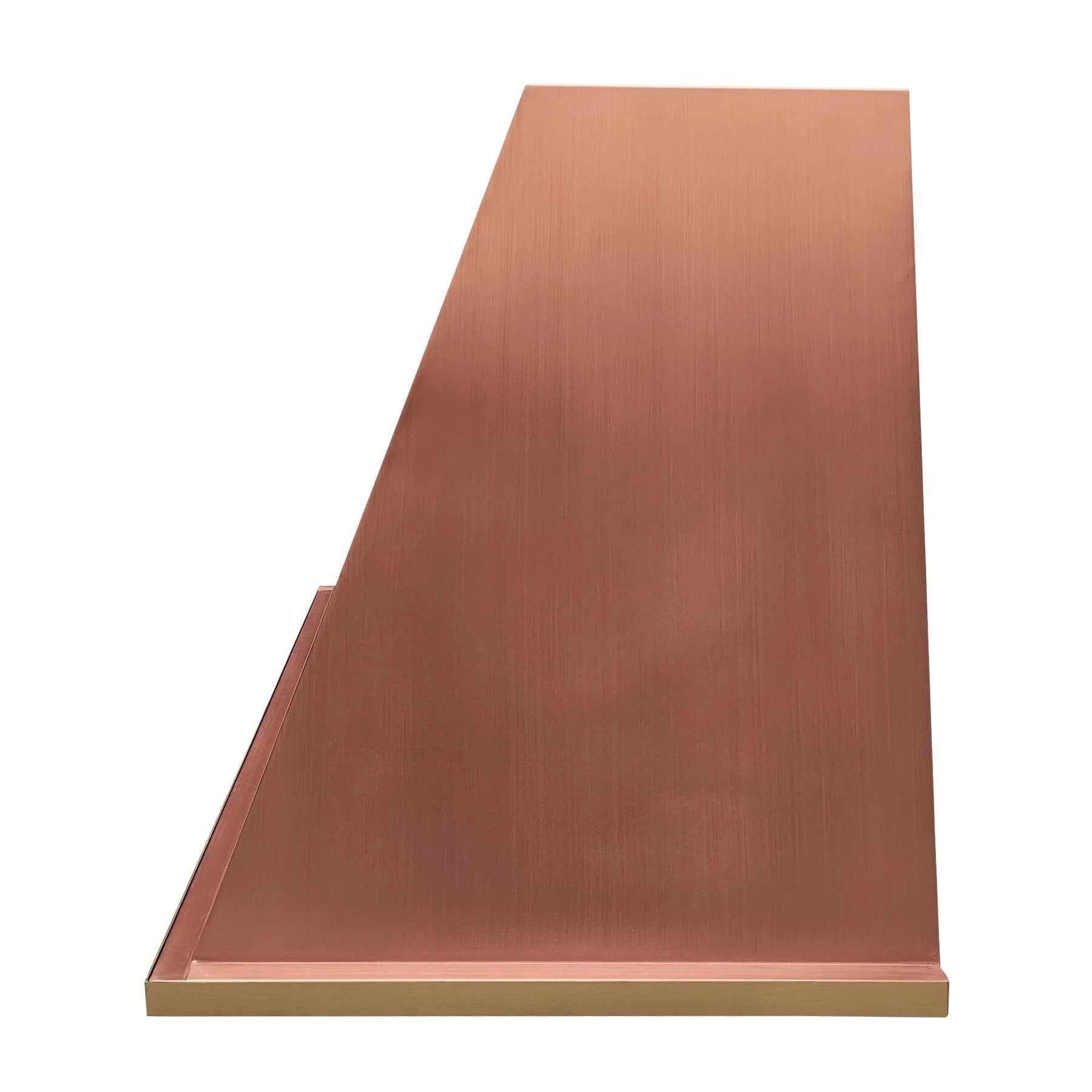Fobest Custom Copper Vent Hood with Brass Band FCP-248-Copper Range Hood-Fobest