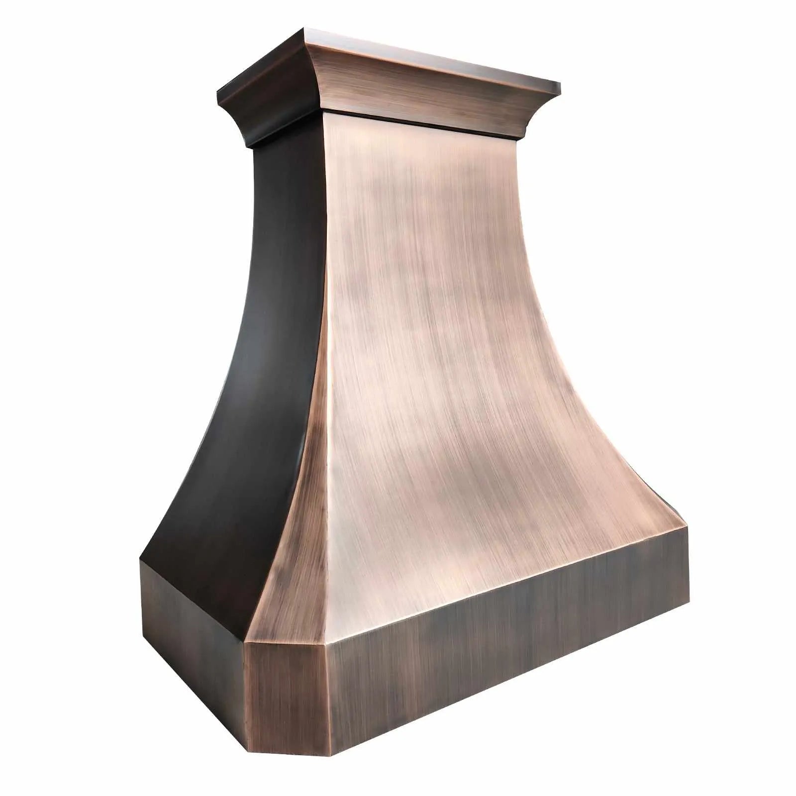 Fobest Custom Copper Vent Hood with Smooth Antique Finish FCP-144-Copper Range Hood-Fobest