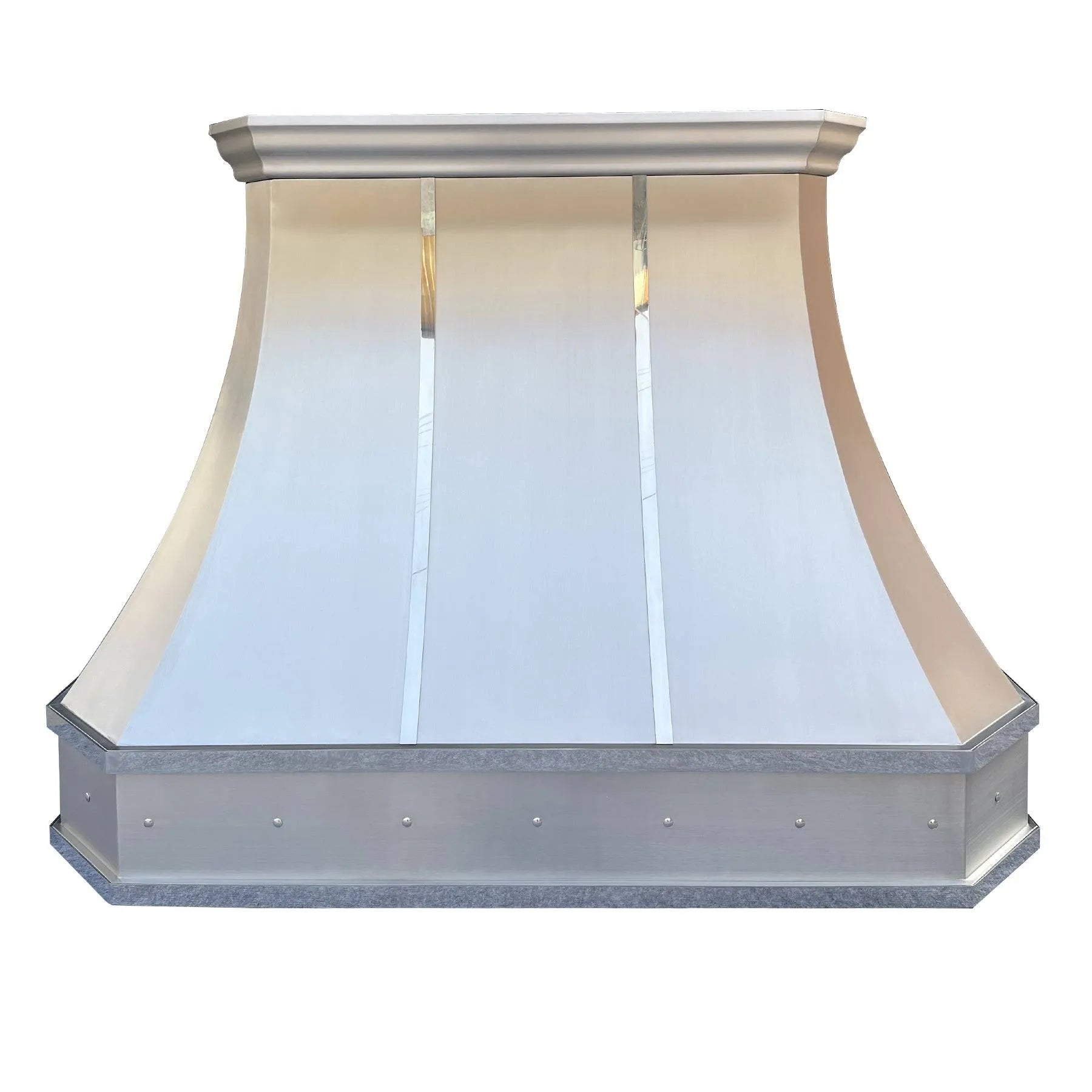 Fobest Custom Curved Stainless Steel Kitchen Hood with Cornered Crown FSS-111-Stainless Steel Range Hood-Fobest