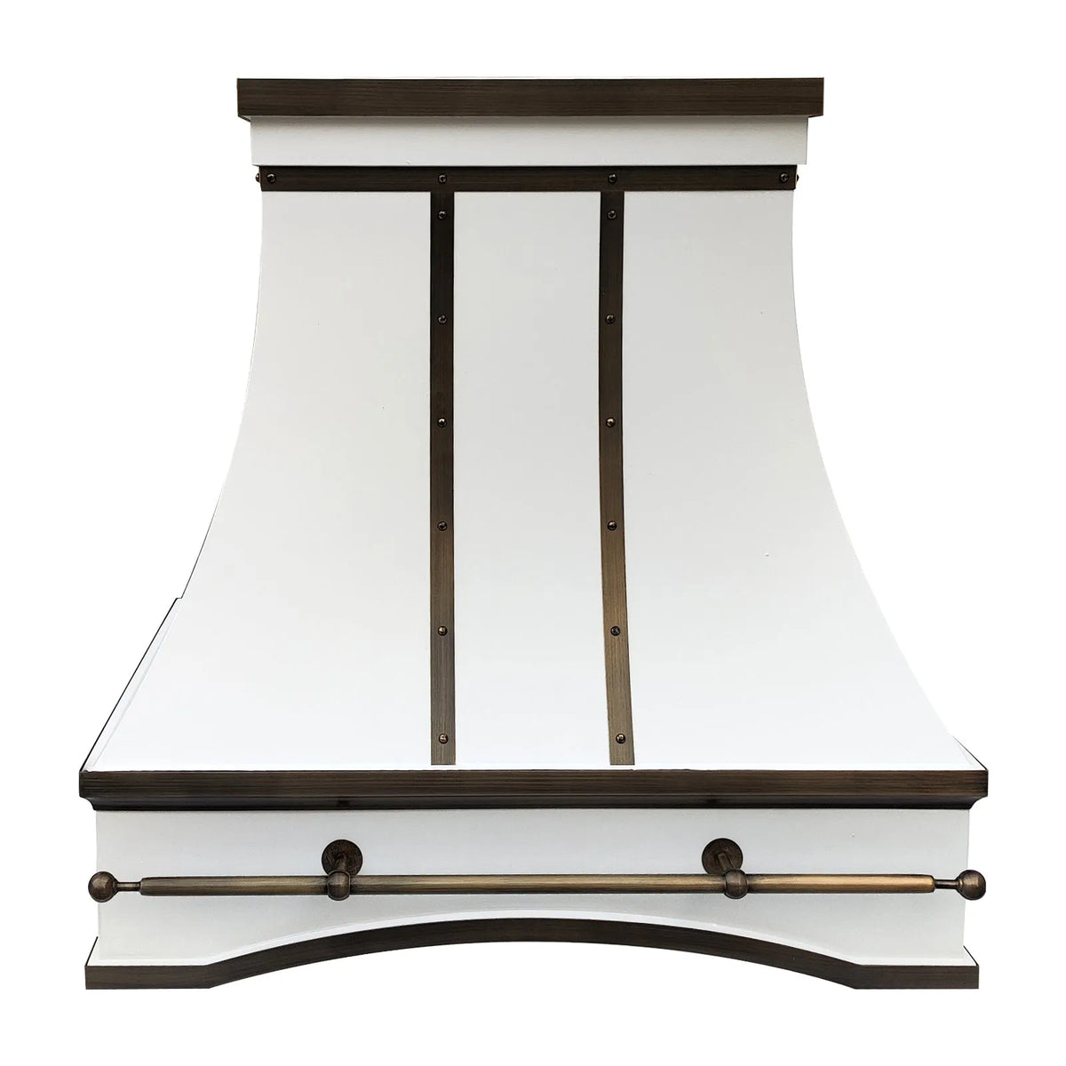 Fobest Custom Island White Range Hood FSS-335-Stainless Steel Range Hood-Fobest