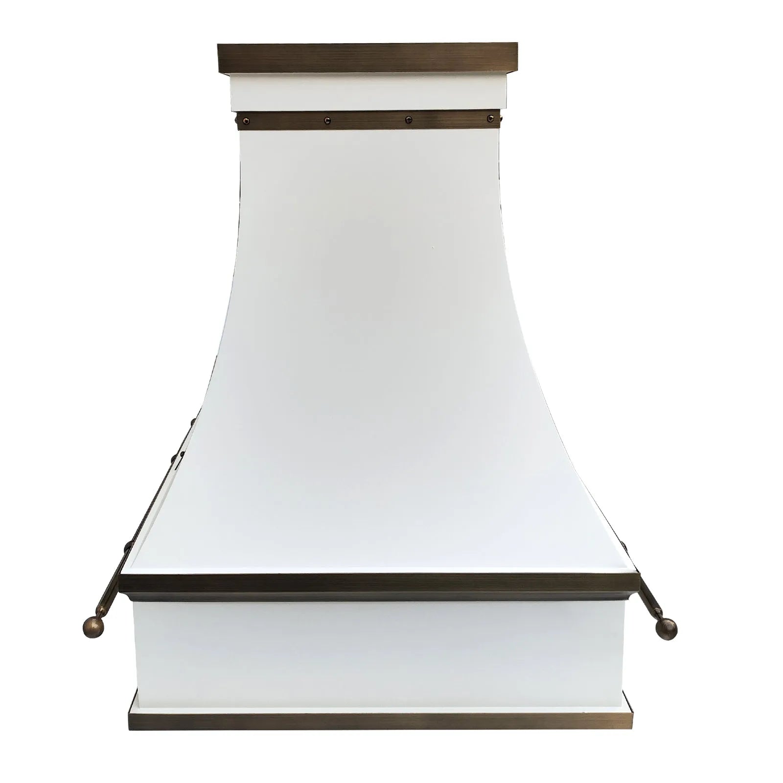 Fobest Custom Island White Range Hood FSS-335-Stainless Steel Range Hood-Fobest