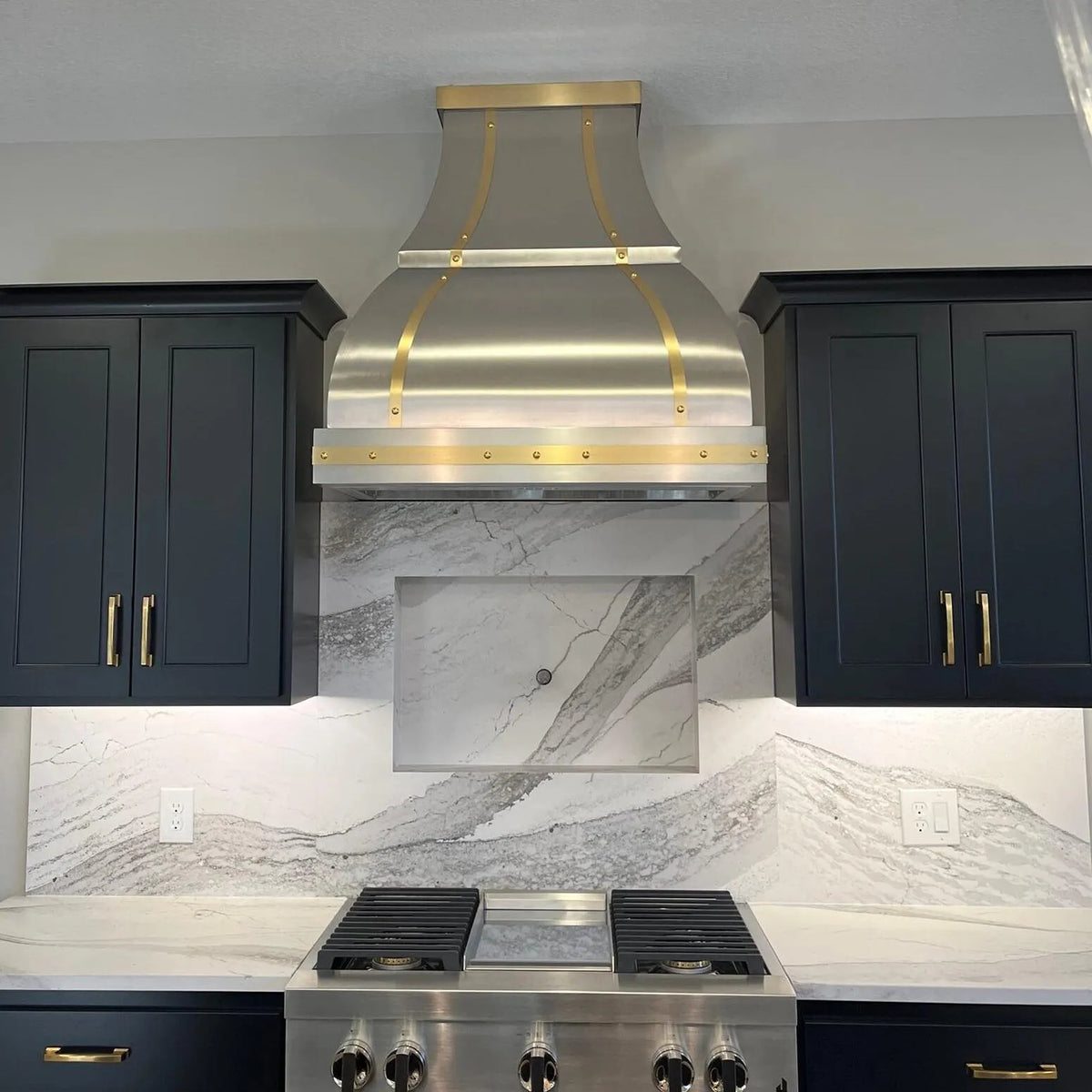 Fobest Custom Kitchen Hood Stainless Steel Finish with Bell Shape FSS-3-Stainless Steel Range Hood-Fobest