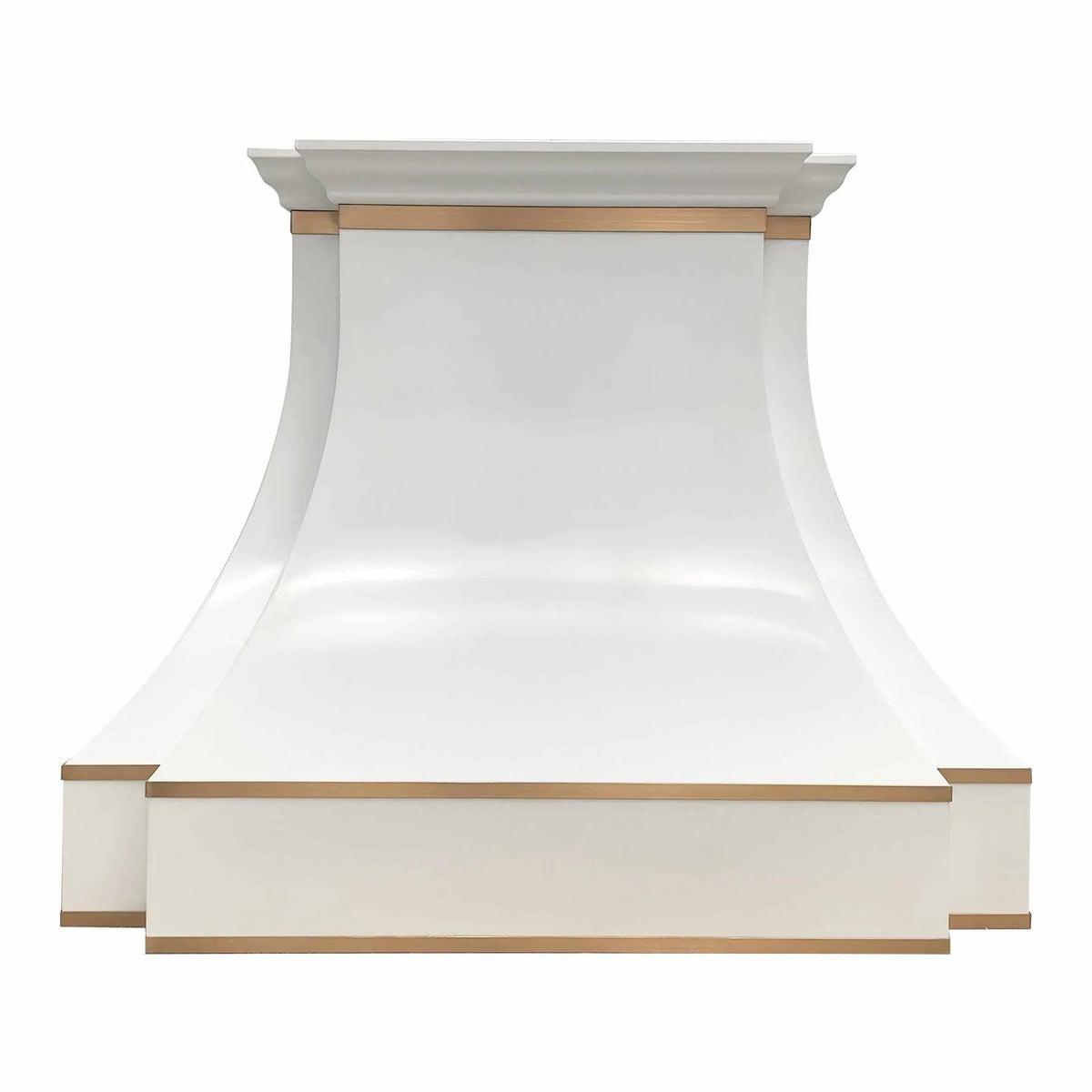 Fobest Custom Kitchen Hood with Brass Decor FSS-246-Stainless Steel Range Hood-Fobest