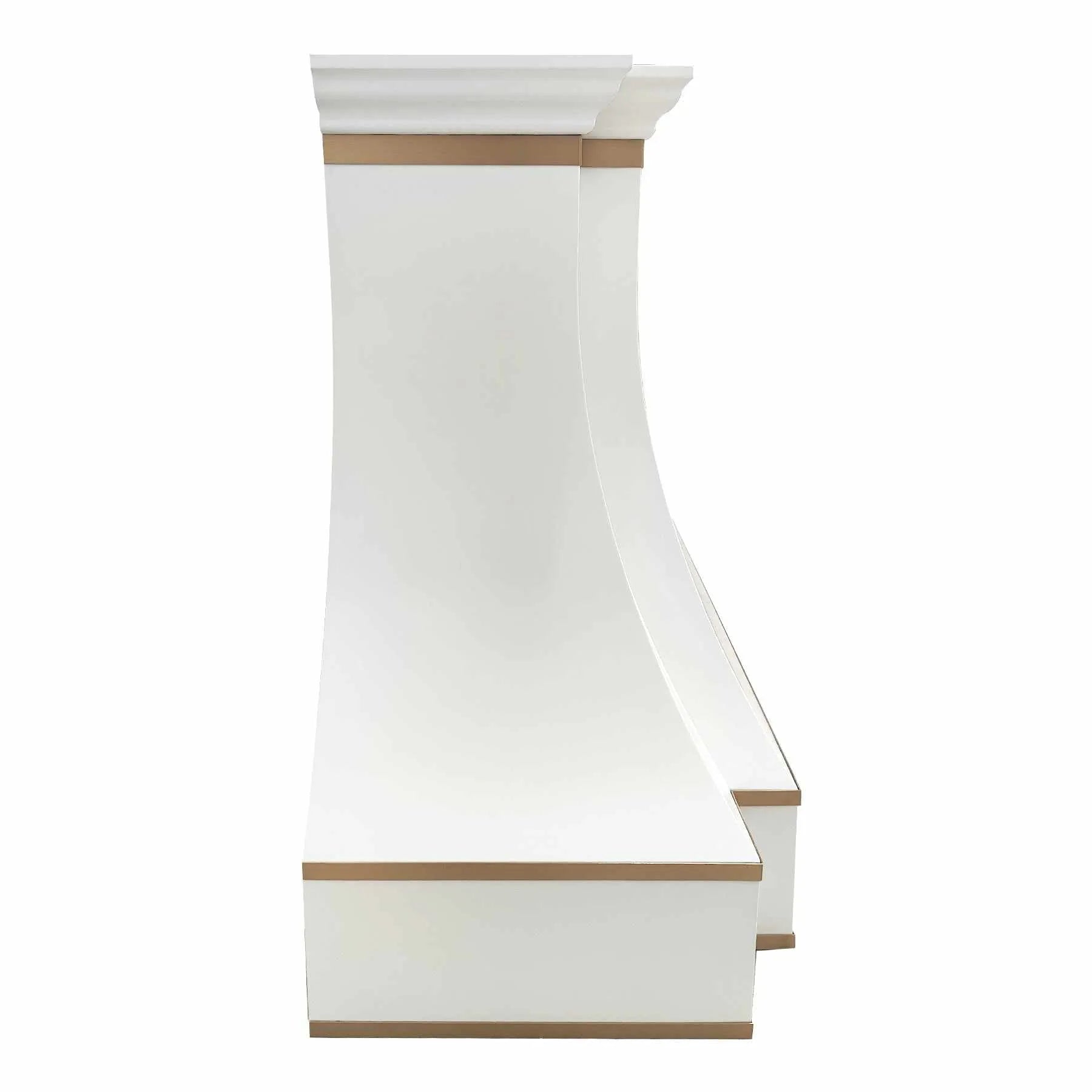 Fobest Custom Kitchen Hood with Brass Decor FSS-246-Stainless Steel Range Hood-Fobest