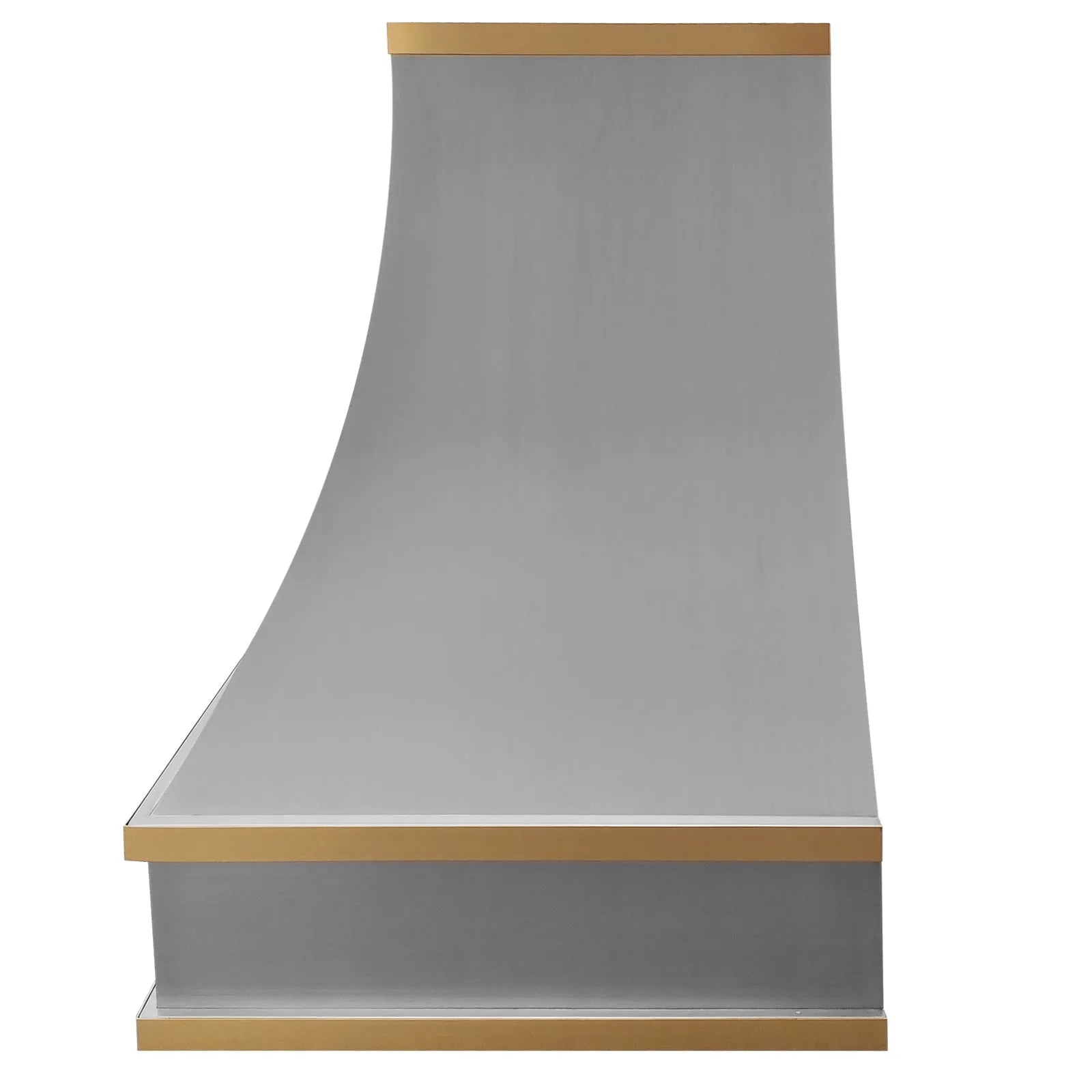Fobest Custom Luxury Kitchen Hood with Brass Bands FSS-415-Stainless Steel Range Hood-Fobest