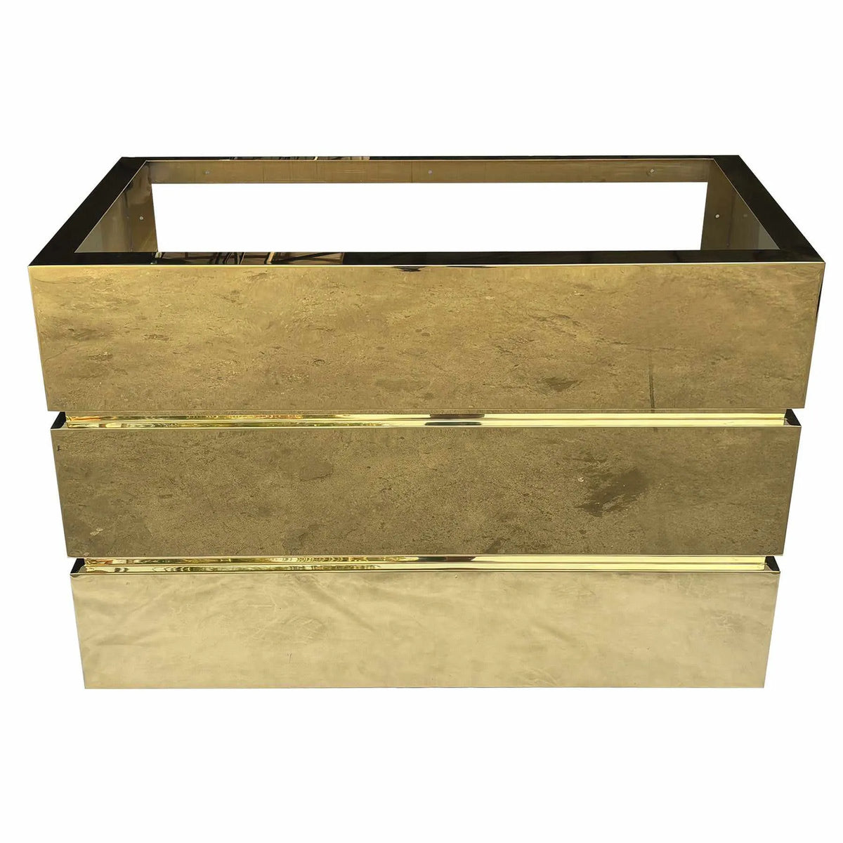 Fobest Custom Polished Brass Box Range Hood FSS-296-Stainless Steel Range Hood-Fobest