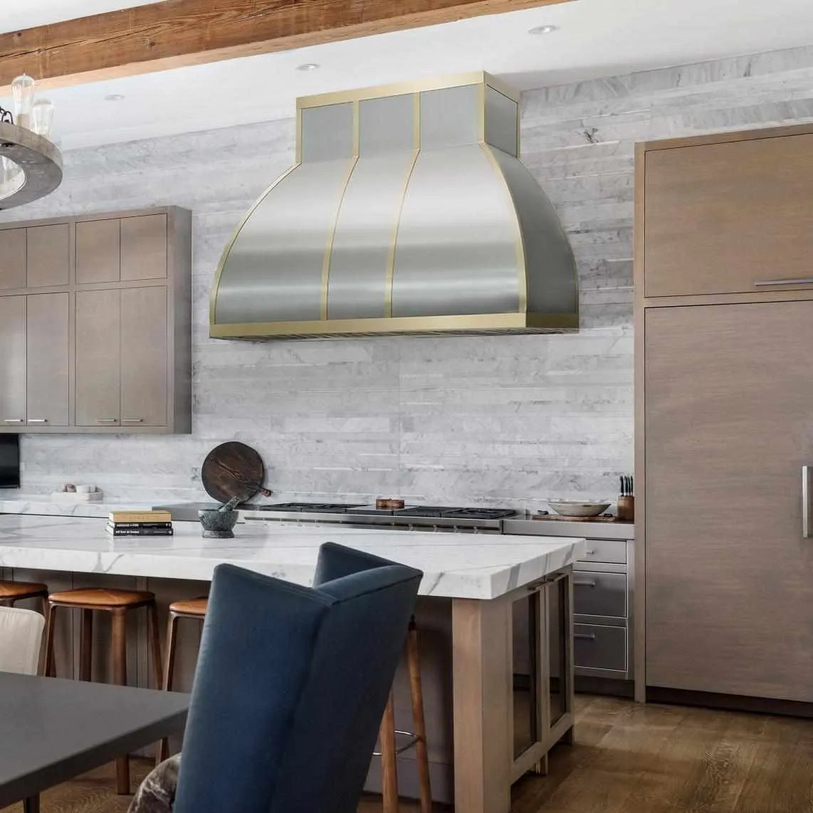 Fobest Custom Range Hood with Bell Curved Design FSS-251-Stainless Steel Range Hood-Fobest