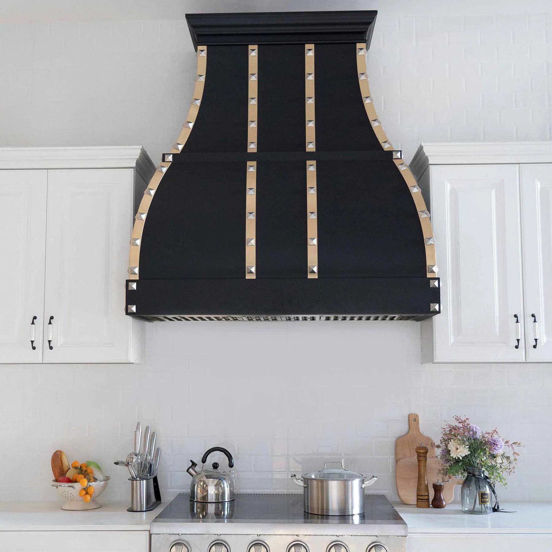 Fobest Custom Stainless Steel Black Range Hood FSS-83-Stainless Steel Range Hood-Fobest