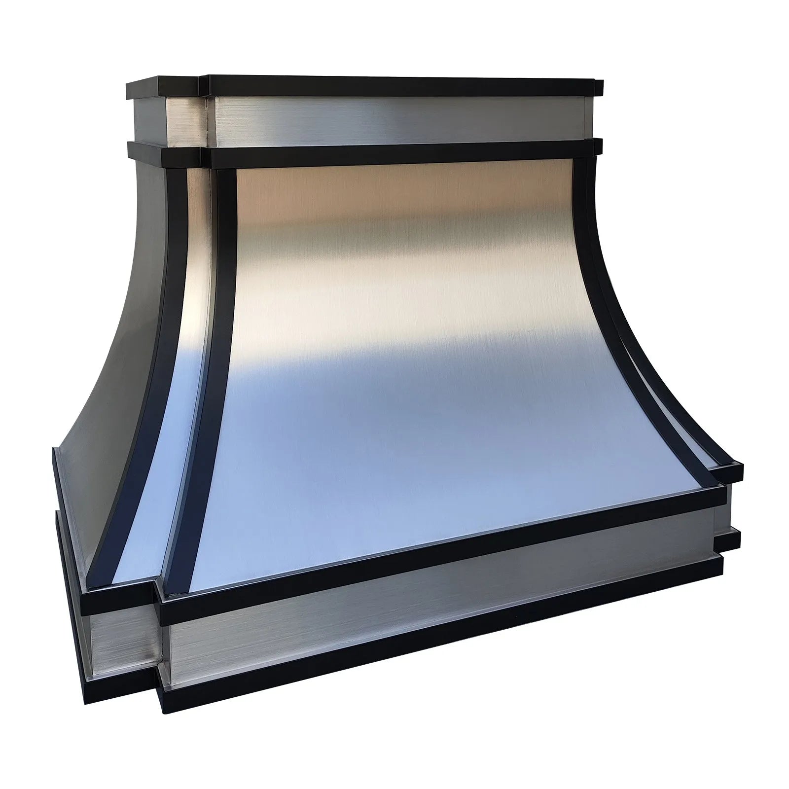 Fobest Custom Stainless Steel Hood with Black Trims FSS-330-Stainless Steel Range Hood-Fobest