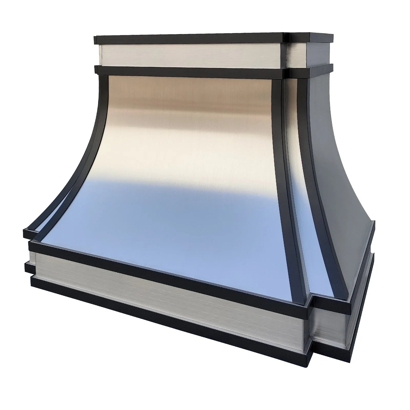 Fobest Custom Stainless Steel Hood with Black Trims FSS-330-Stainless Steel Range Hood-Fobest