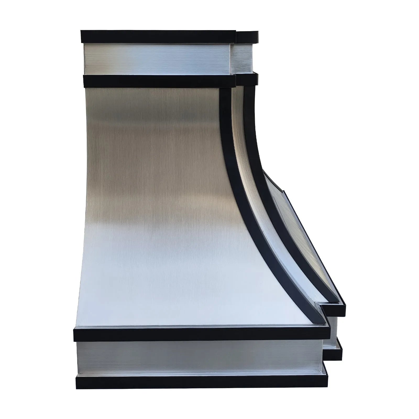 Fobest Custom Stainless Steel Hood with Black Trims FSS-330-Stainless Steel Range Hood-Fobest