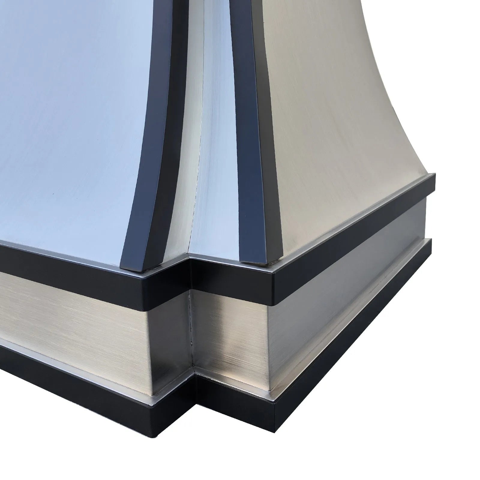 Fobest Custom Stainless Steel Hood with Black Trims FSS-330-Stainless Steel Range Hood-Fobest