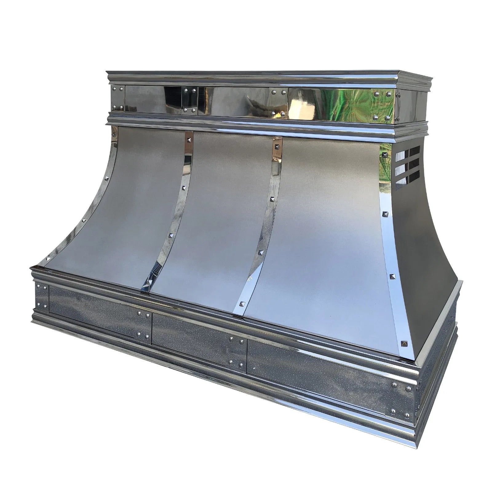Fobest Custom Stainless Steel Hood with Mirror Trims FSS-331-Stainless Steel Range Hood-Fobest