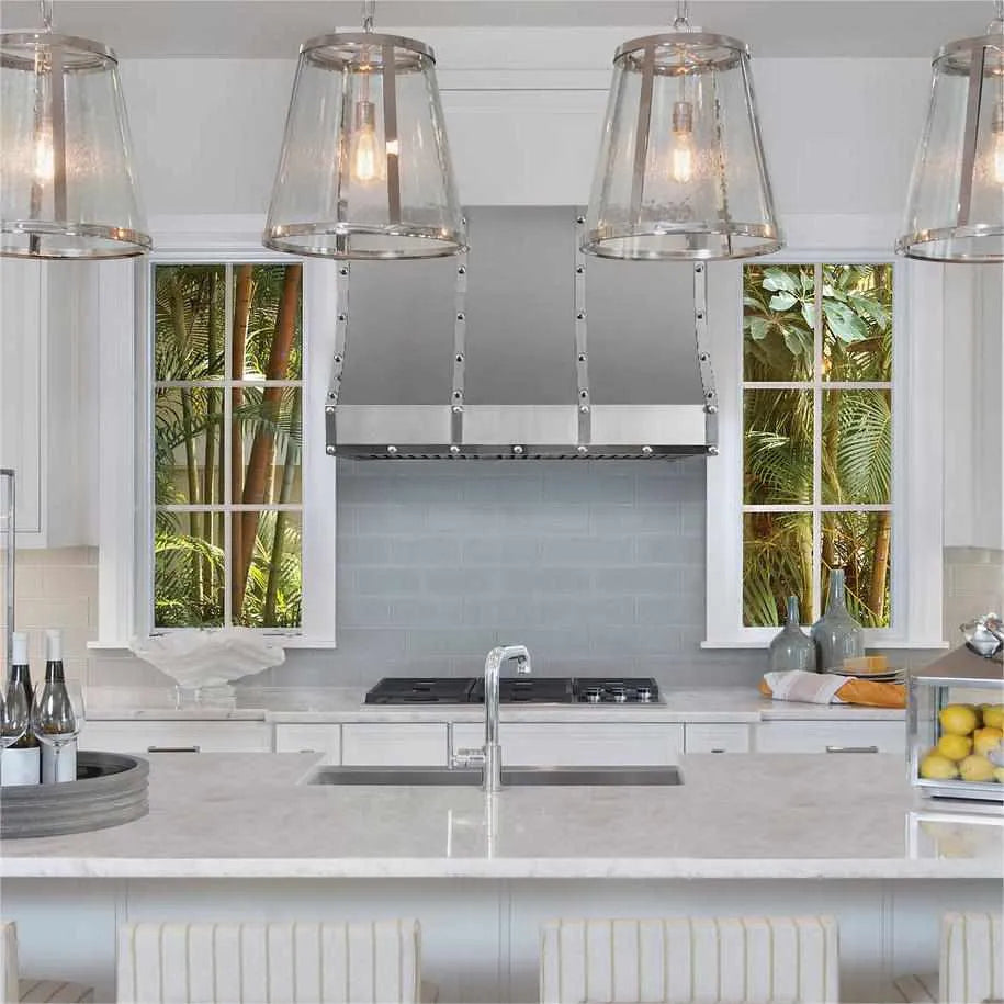 Fobest Custom Stainless Steel Kitchen Hood Sloped Design FSS-145-Stainless Steel Range Hood-Fobest
