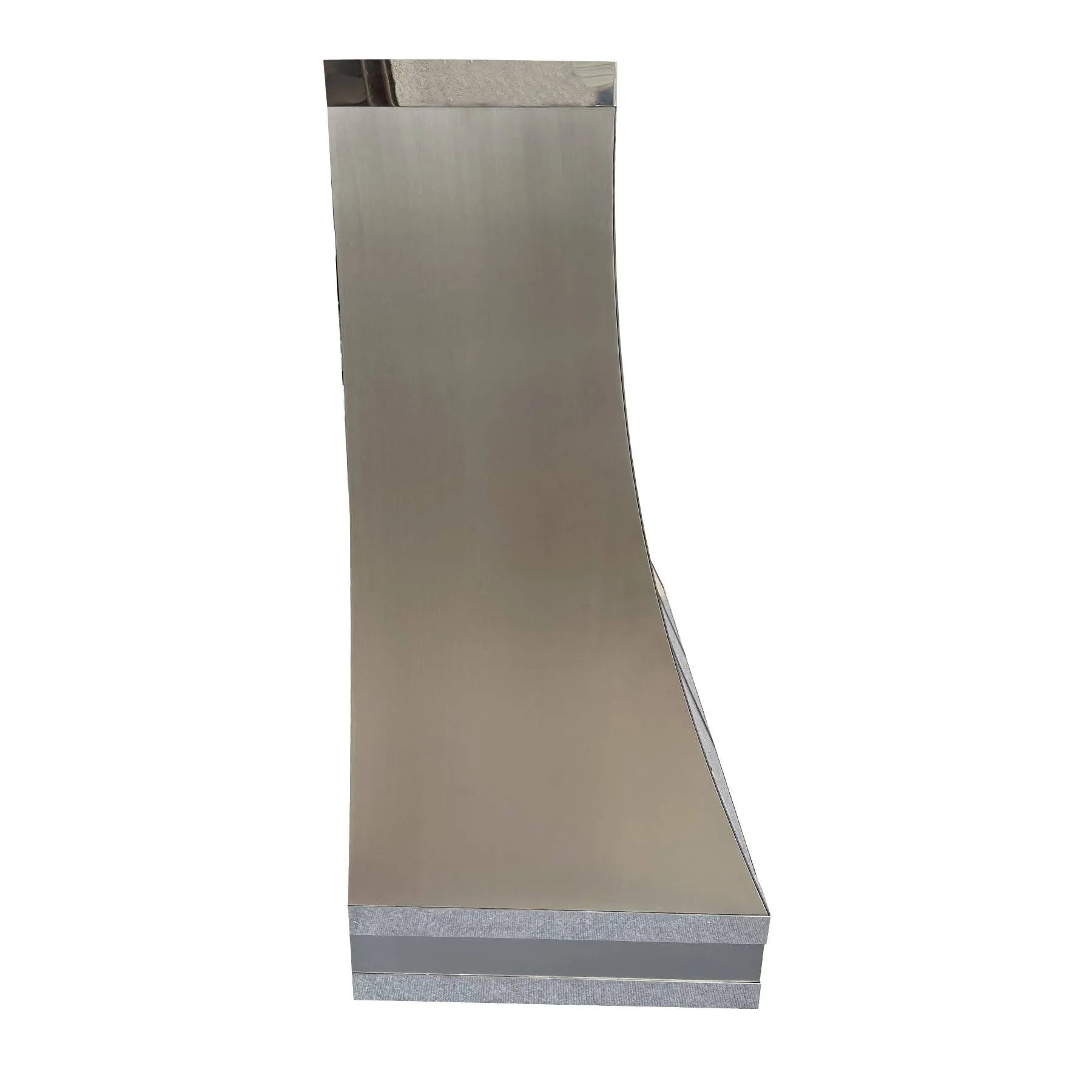 Fobest Custom Stainless Steel Kitchen Range Hood with Mirror Straps FSS-139-Stainless Steel Range Hood-Fobest