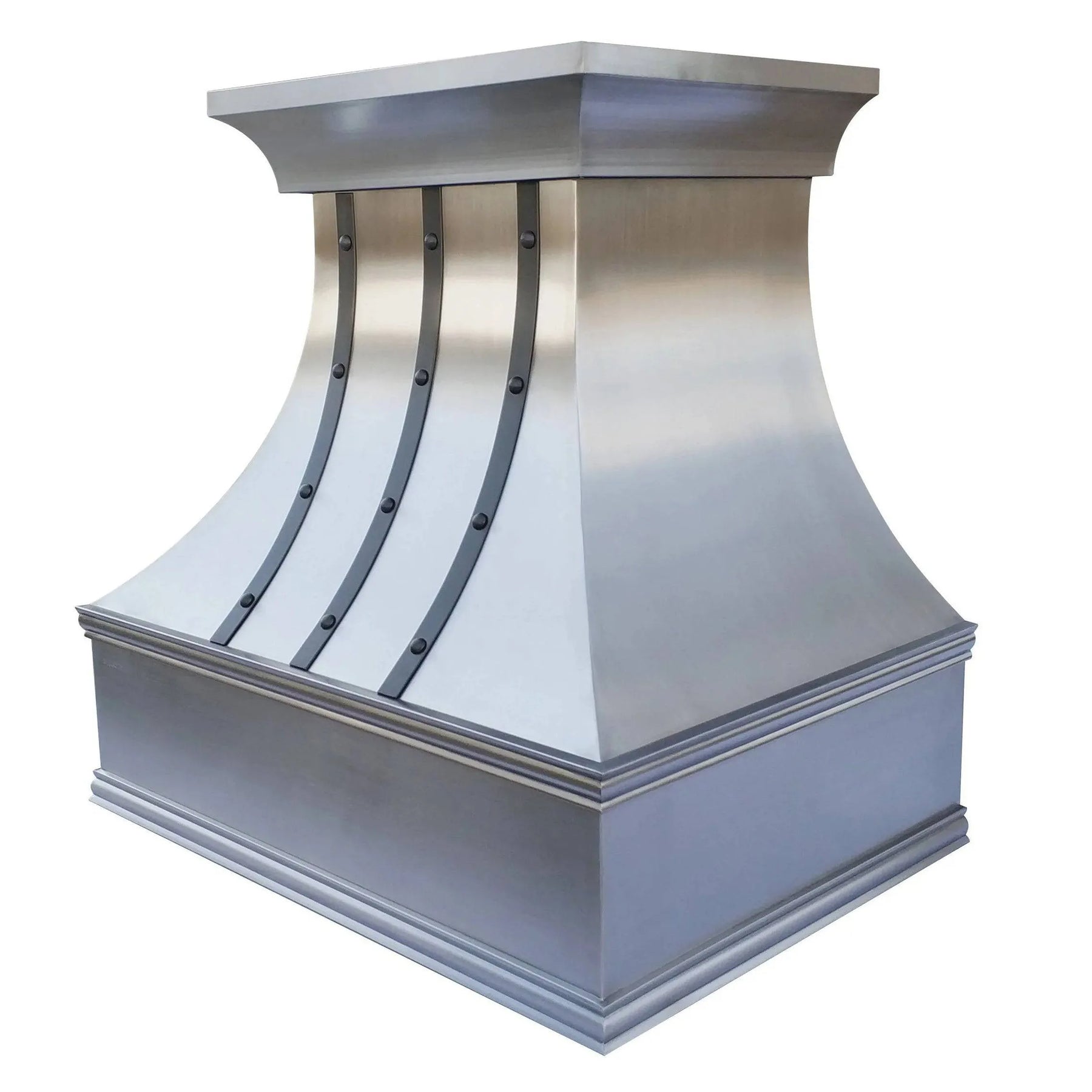 Fobest Custom Stainless Steel Range Hood with Black Straps FSS-30-Stainless Steel Range Hood-Fobest
