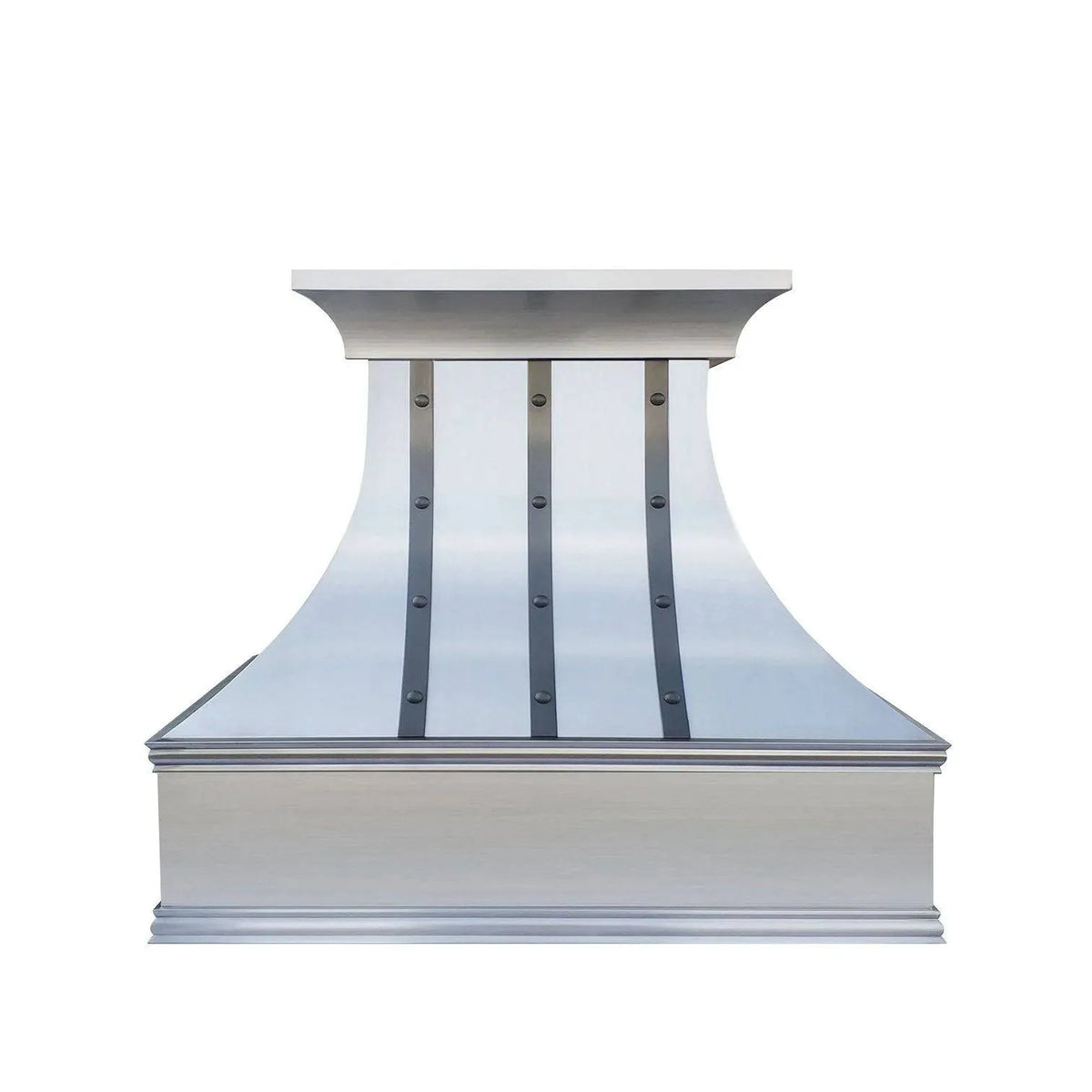 Fobest Custom Stainless Steel Range Hood with Black Straps FSS-30-Stainless Steel Range Hood-Fobest