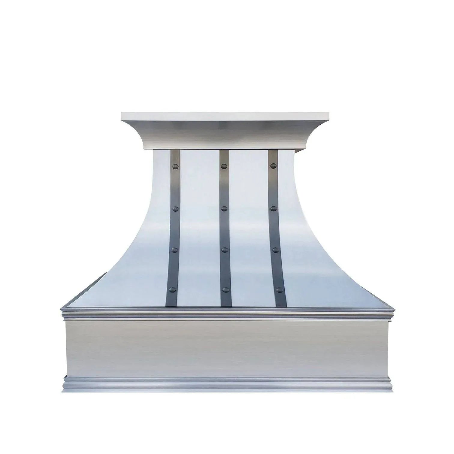 Fobest Custom Stainless Steel Range Hood with Black Straps FSS-30-Stainless Steel Range Hood-Fobest