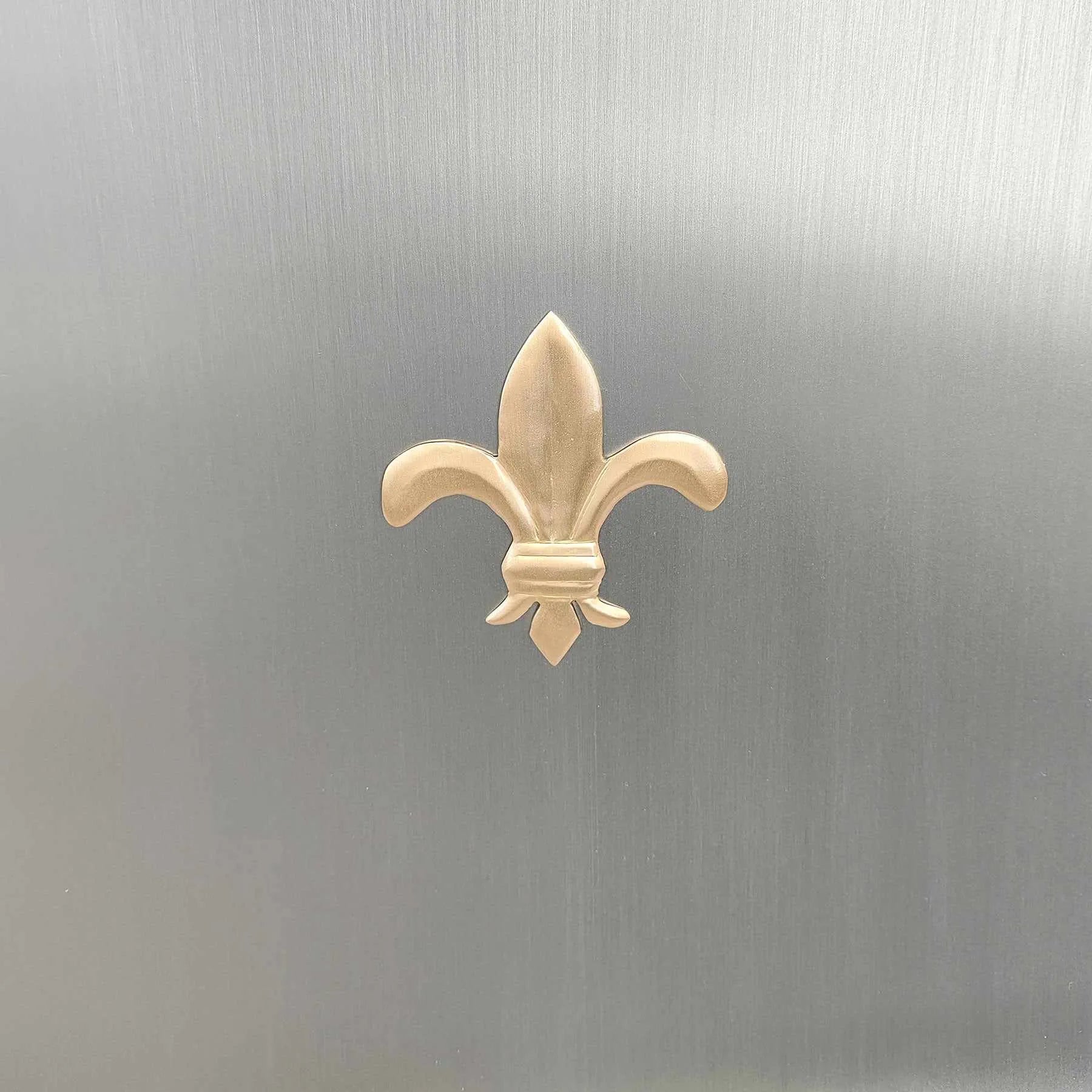Fobest Custom Stainless Steel Range Hood with Brass Fleur-de-Lis Decor FSS-256-Stainless Steel Range Hood-Fobest