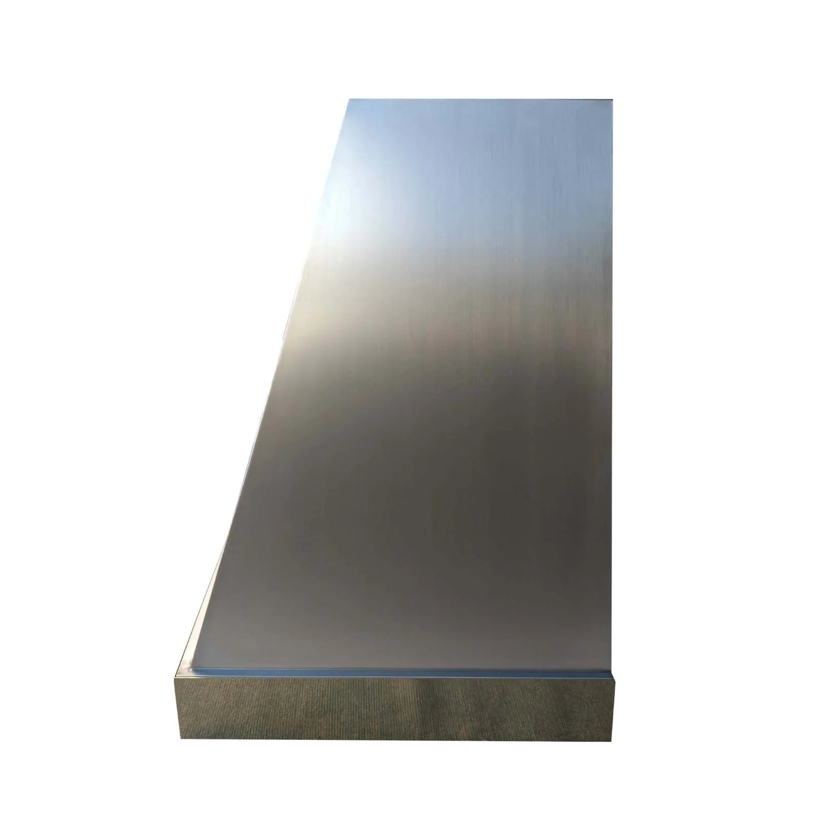 Fobest Custom Stainless Steel Range Hood with Polished Brass Band FSS-142-Stainless Steel Range Hood-Fobest