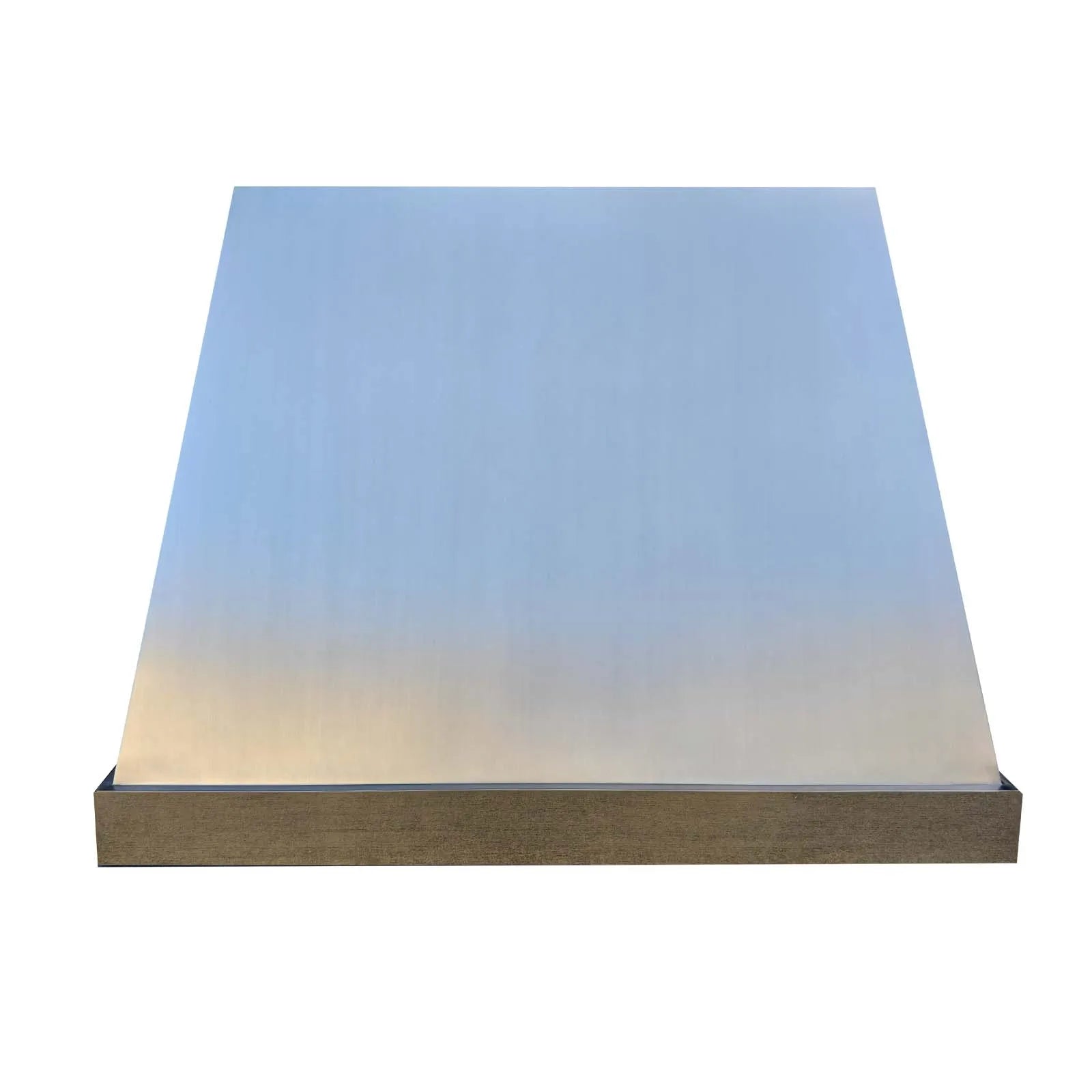 Fobest Custom Stainless Steel Range Hood with Polished Brass Band FSS-142-Stainless Steel Range Hood-Fobest