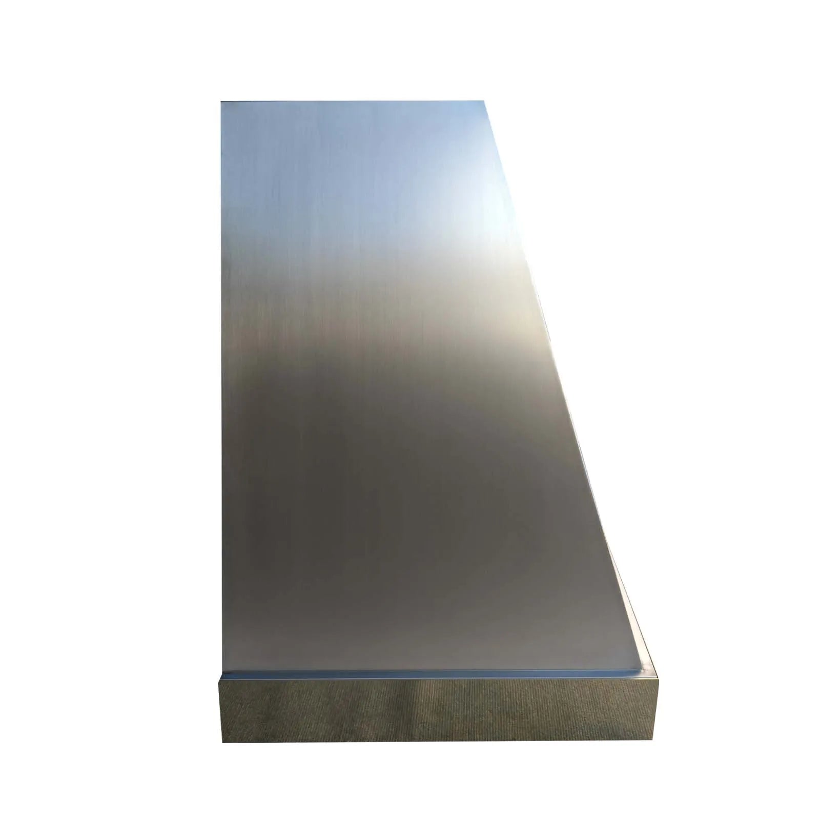 Fobest Custom Stainless Steel Range Hood with Polished Brass Band FSS-142-Stainless Steel Range Hood-Fobest
