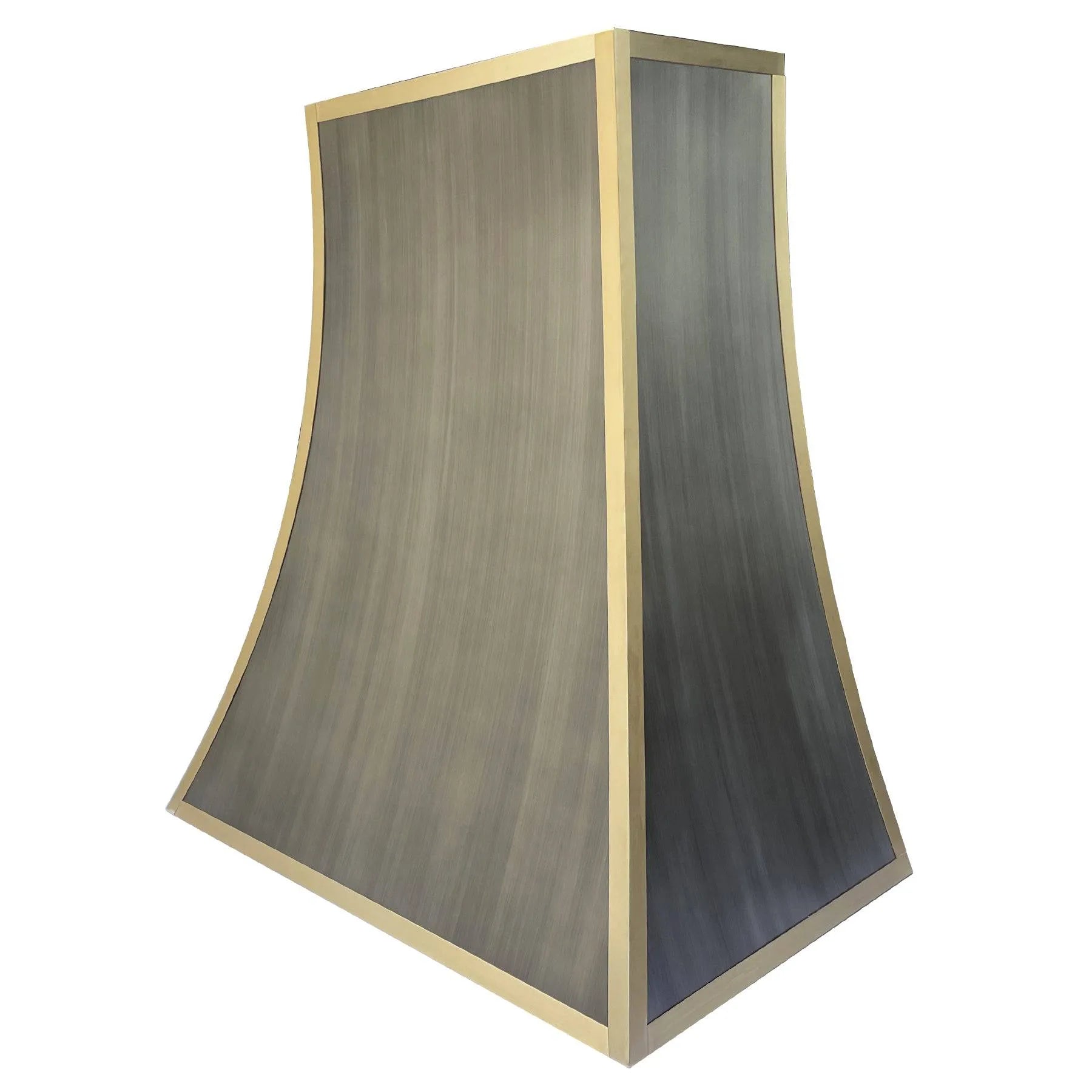 Fobest Custom Stainless Steel Vent Hood with Brass Frame FSS-73-Stainless Steel Range Hood-Fobest