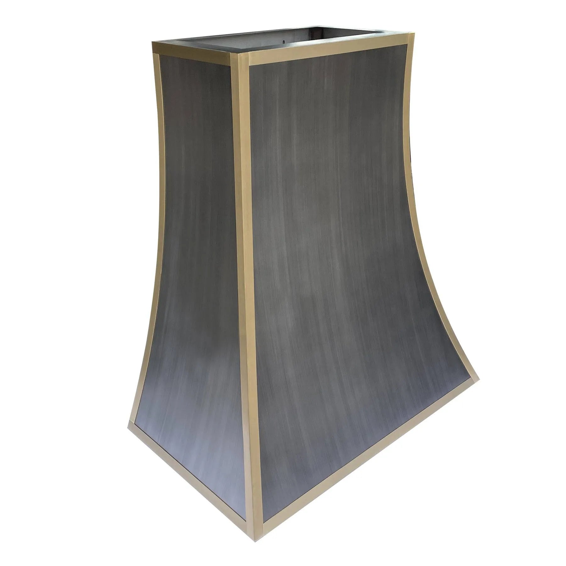 Fobest Custom Stainless Steel Vent Hood with Brass Frame FSS-73-Stainless Steel Range Hood-Fobest