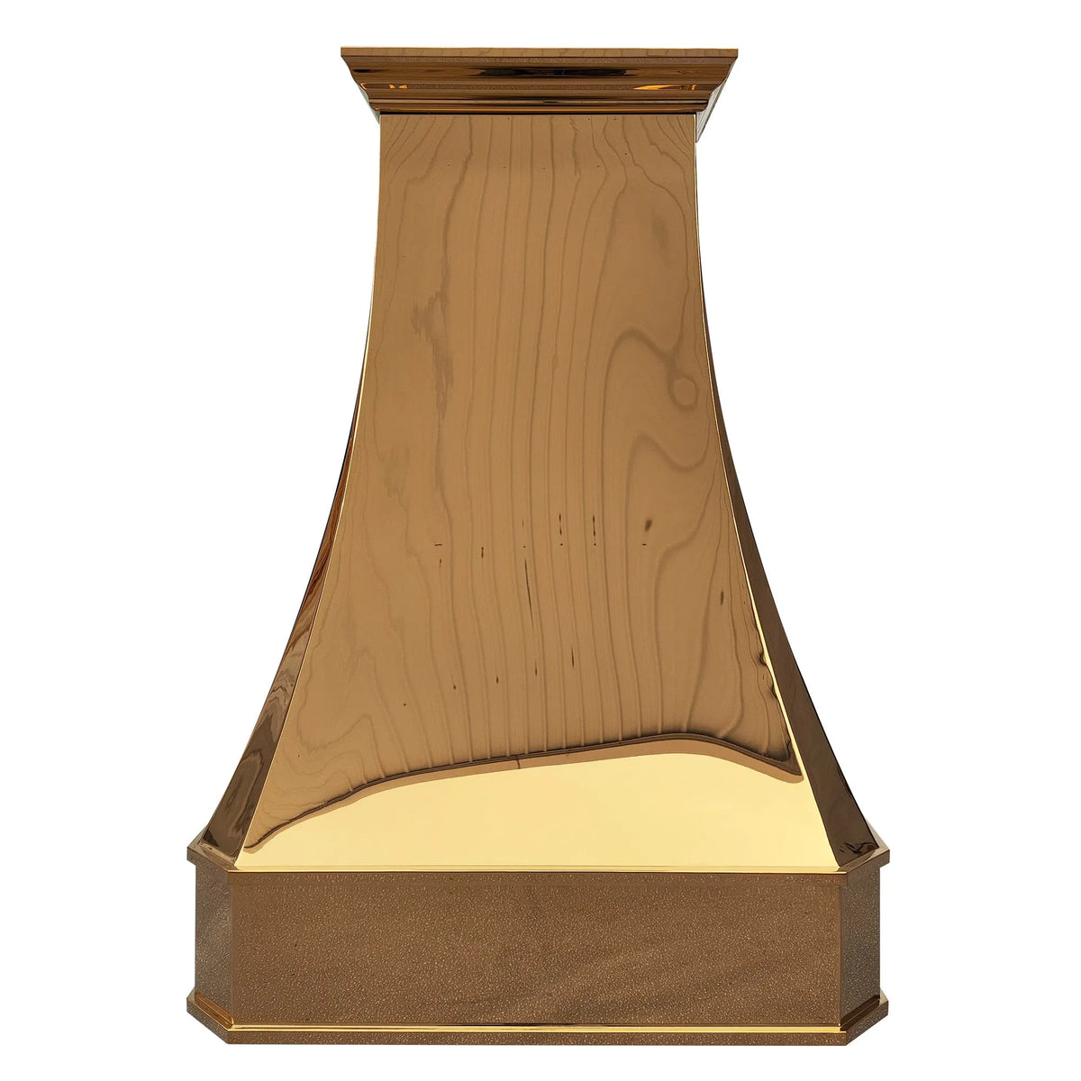 Fobest Custom Stove Hood with Polished Brass Finish FSS-369-Stainless Steel Range Hood-Fobest