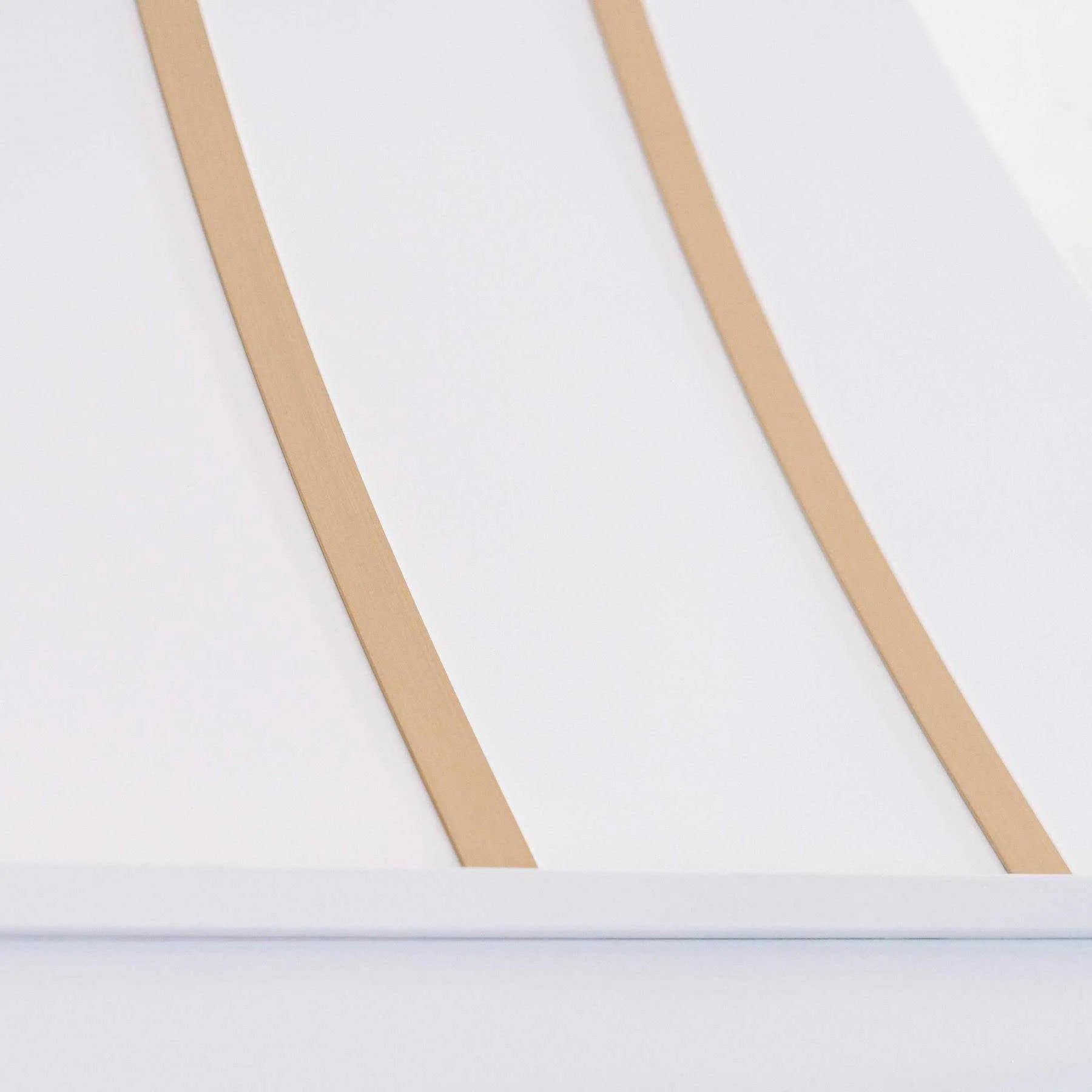 Fobest Custom White Range Hood with Brass Straps FSS-100-Stainless Steel Range Hood-Fobest