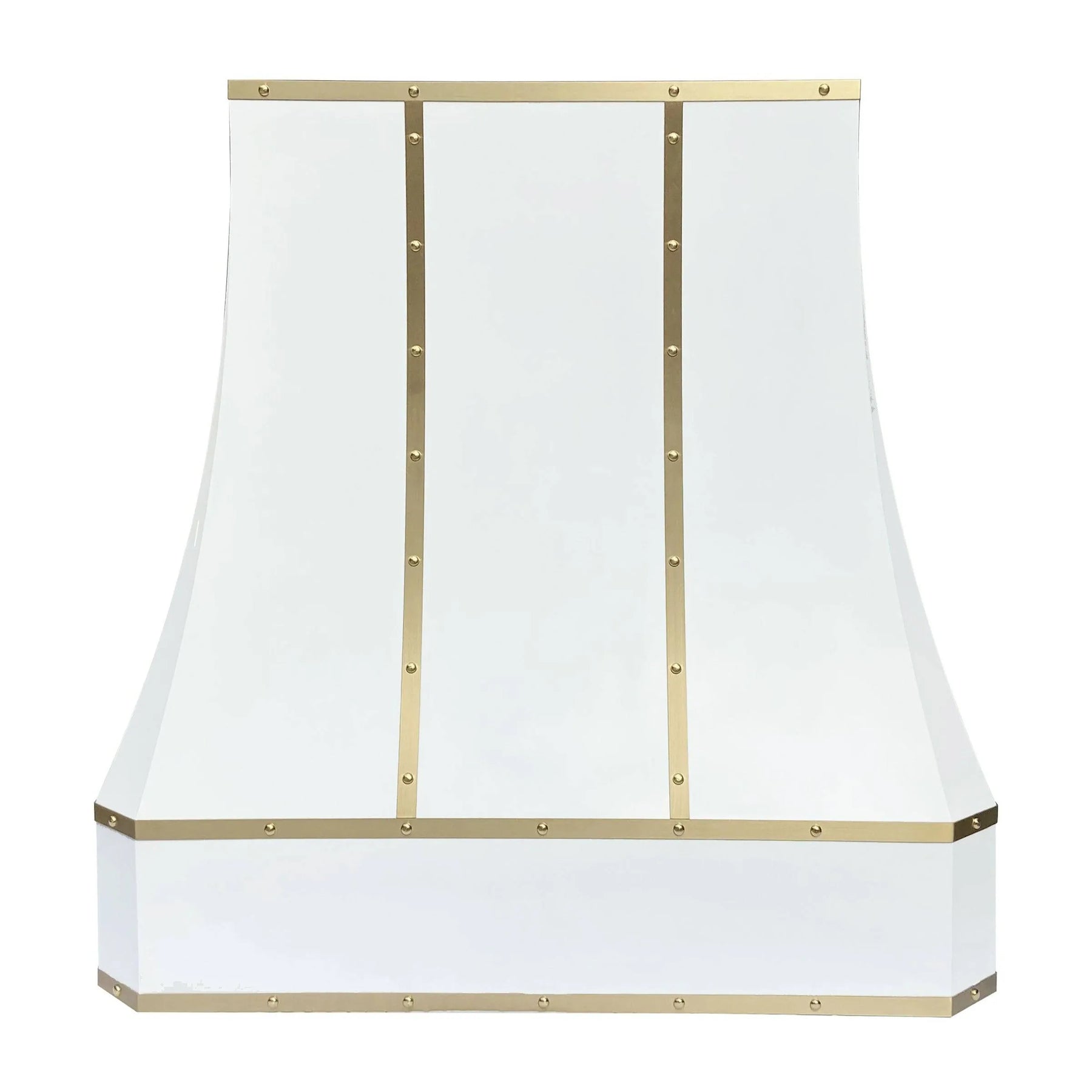 Fobest Custom White Range Hood with Curved Corner FSS-29-Stainless Steel Range Hood-Fobest