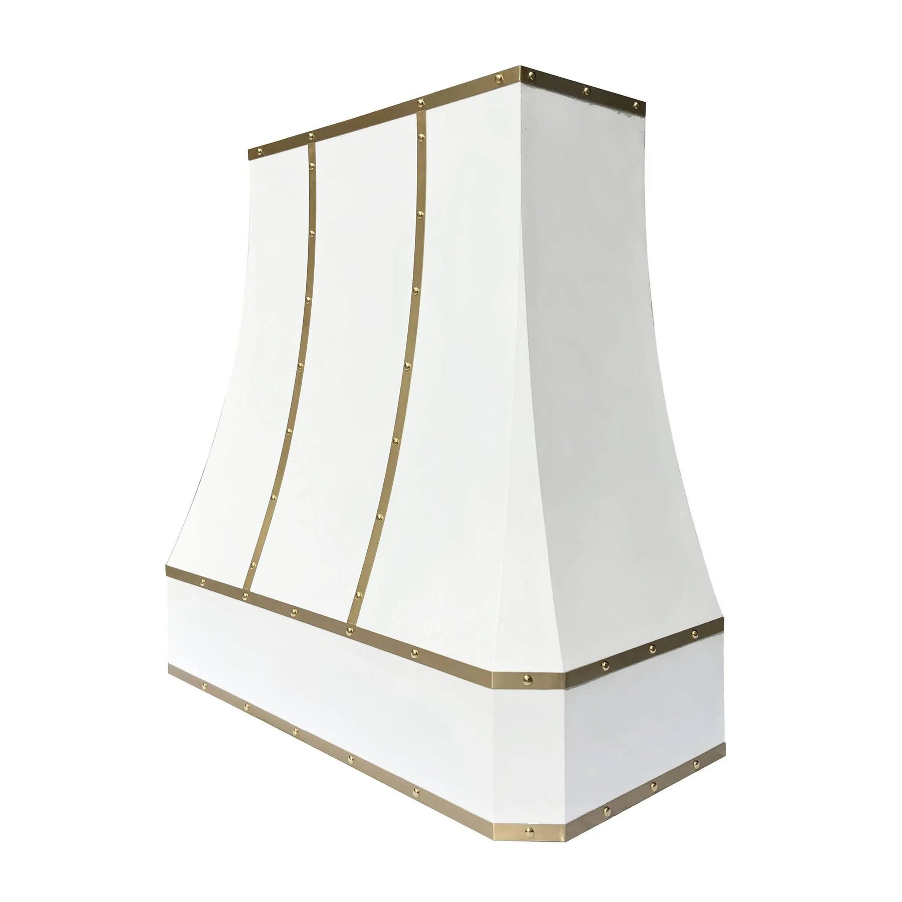 Fobest Custom White Range Hood with Curved Corner FSS-29-Stainless Steel Range Hood-Fobest