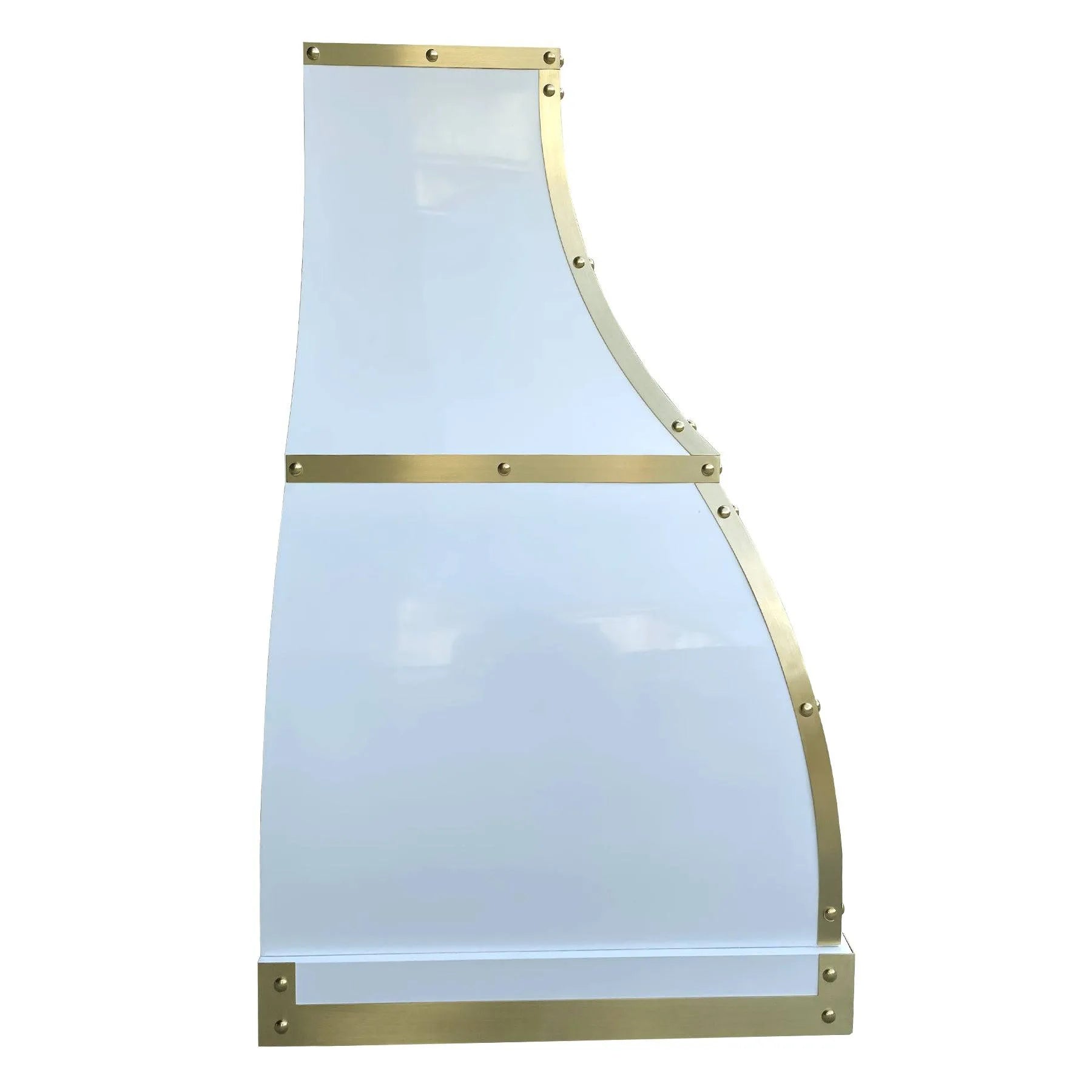 Fobest Custom White Stainless Steel Exhaust Hood FSS-97-Stainless Steel Range Hood-Fobest
