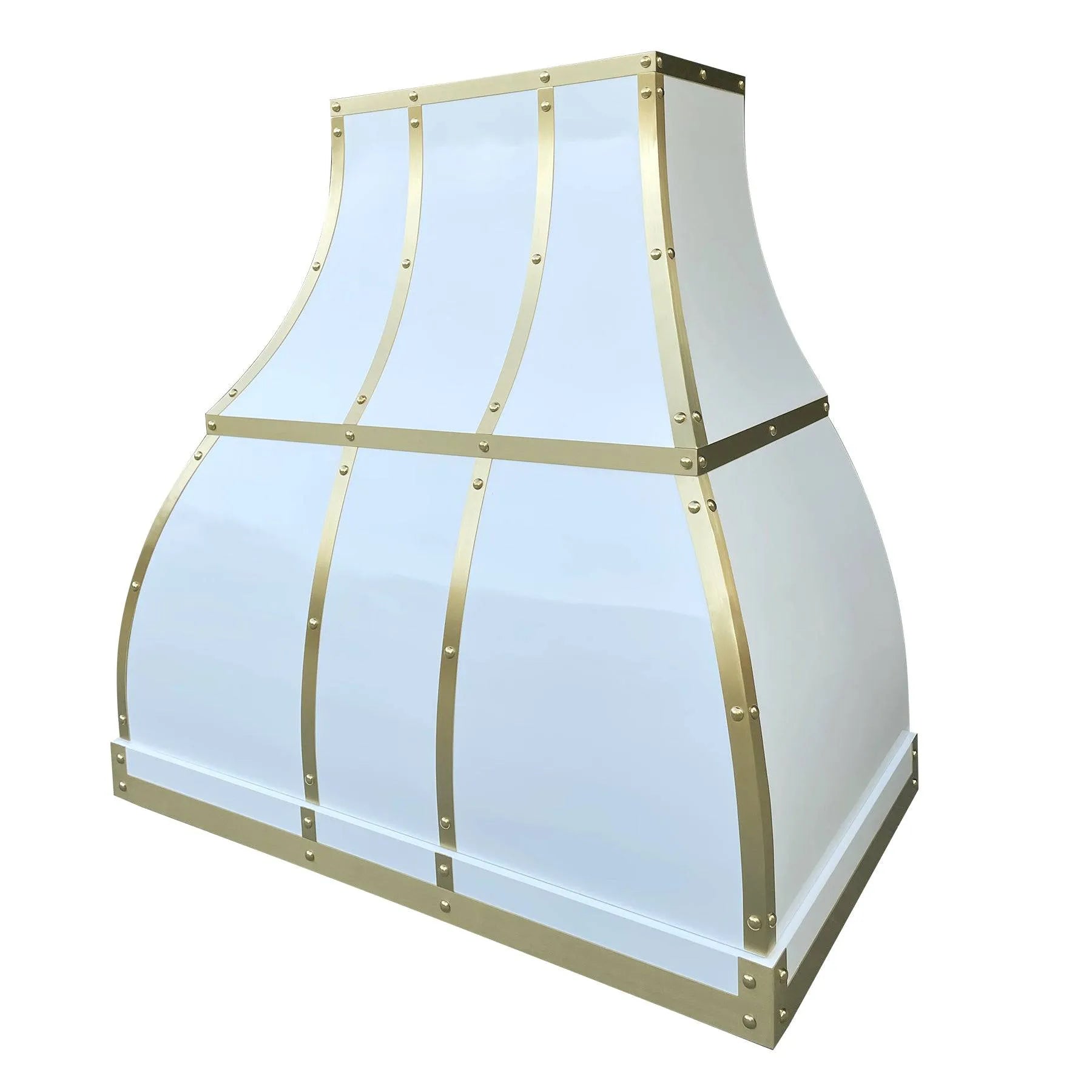 Fobest Custom White Stainless Steel Exhaust Hood FSS-97-Stainless Steel Range Hood-Fobest