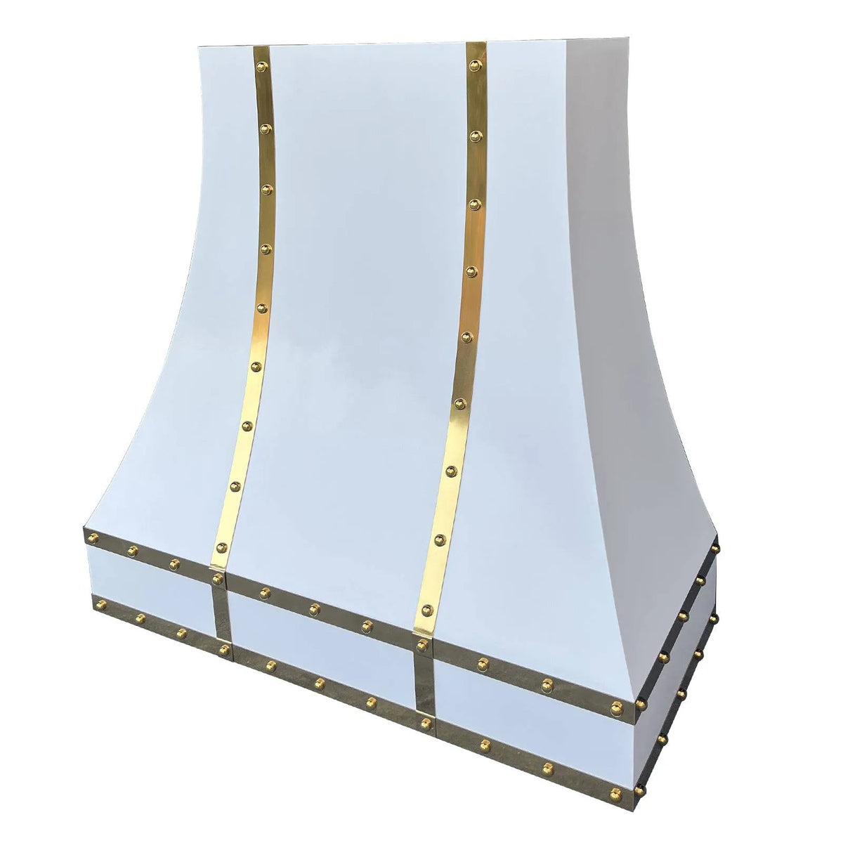 Fobest Custom White Stainless Steel Range Hood with Tapered Design FSS-28-Stainless Steel Range Hood-Fobest