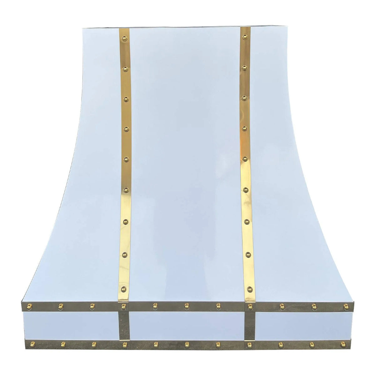 Fobest Custom White Stainless Steel Range Hood with Tapered Design FSS-28-Stainless Steel Range Hood-Fobest