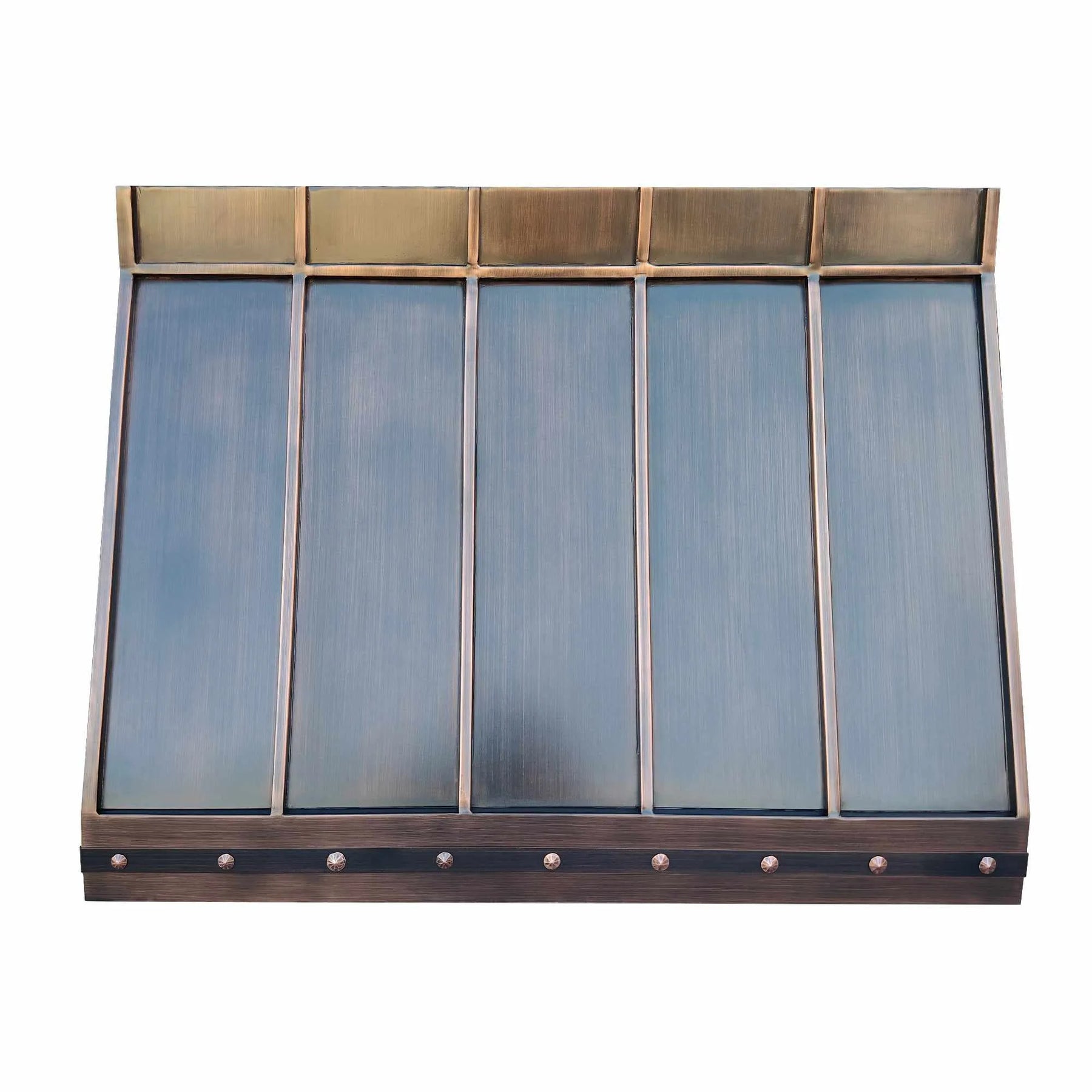 Fobest Dark Antique Copper Kitchen Hood with Strap FCP-127-Copper Range Hood-Fobest